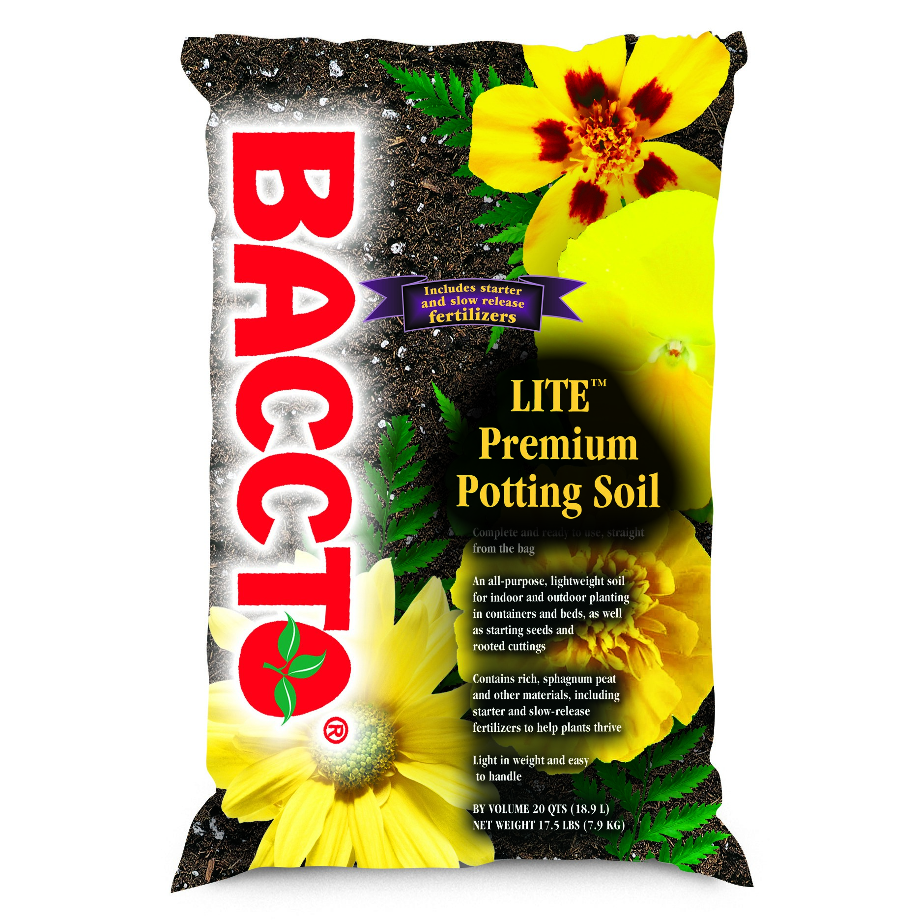 Mi Peat 20qt BACCTO Lite Premium Potting Soil — Single Unit