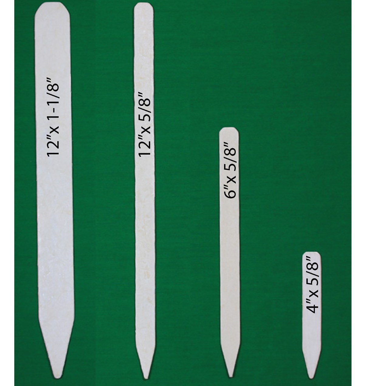 DPI 250/12x1-1/8" White Treated Wood Labels