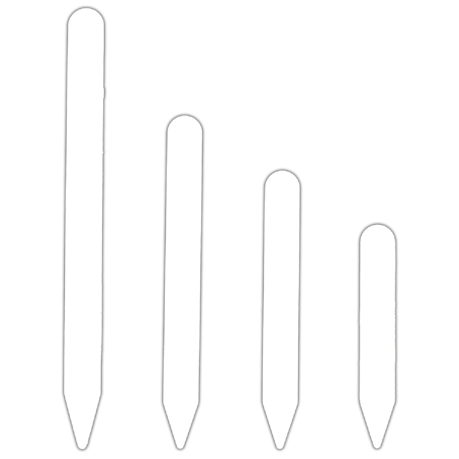 DPI 1000/8x5/8" Economy White Plastic Labels