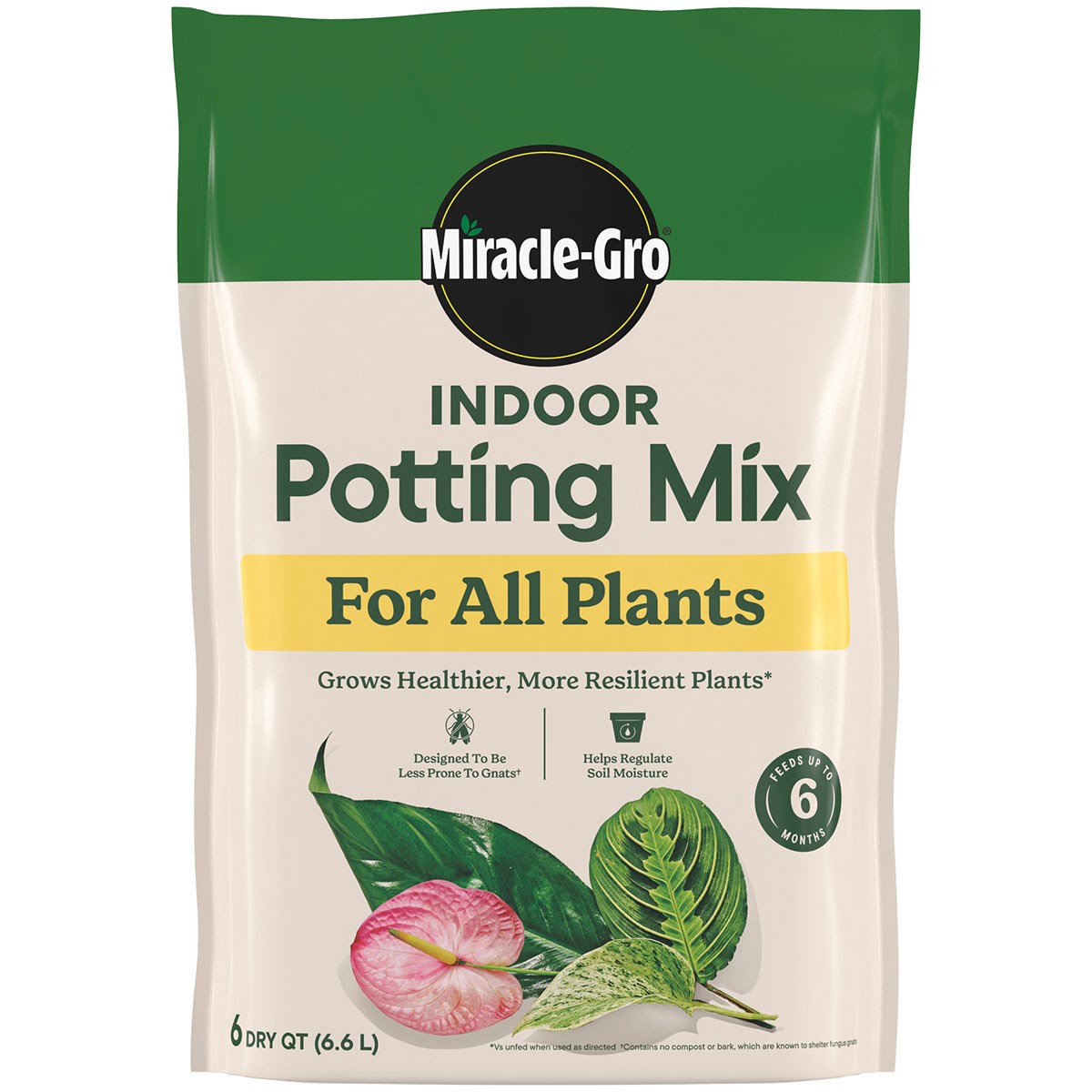 Miracle Gro 6qt Indoor Potting Mix All Plants — priced per each; minimum 8; multiples of 8
