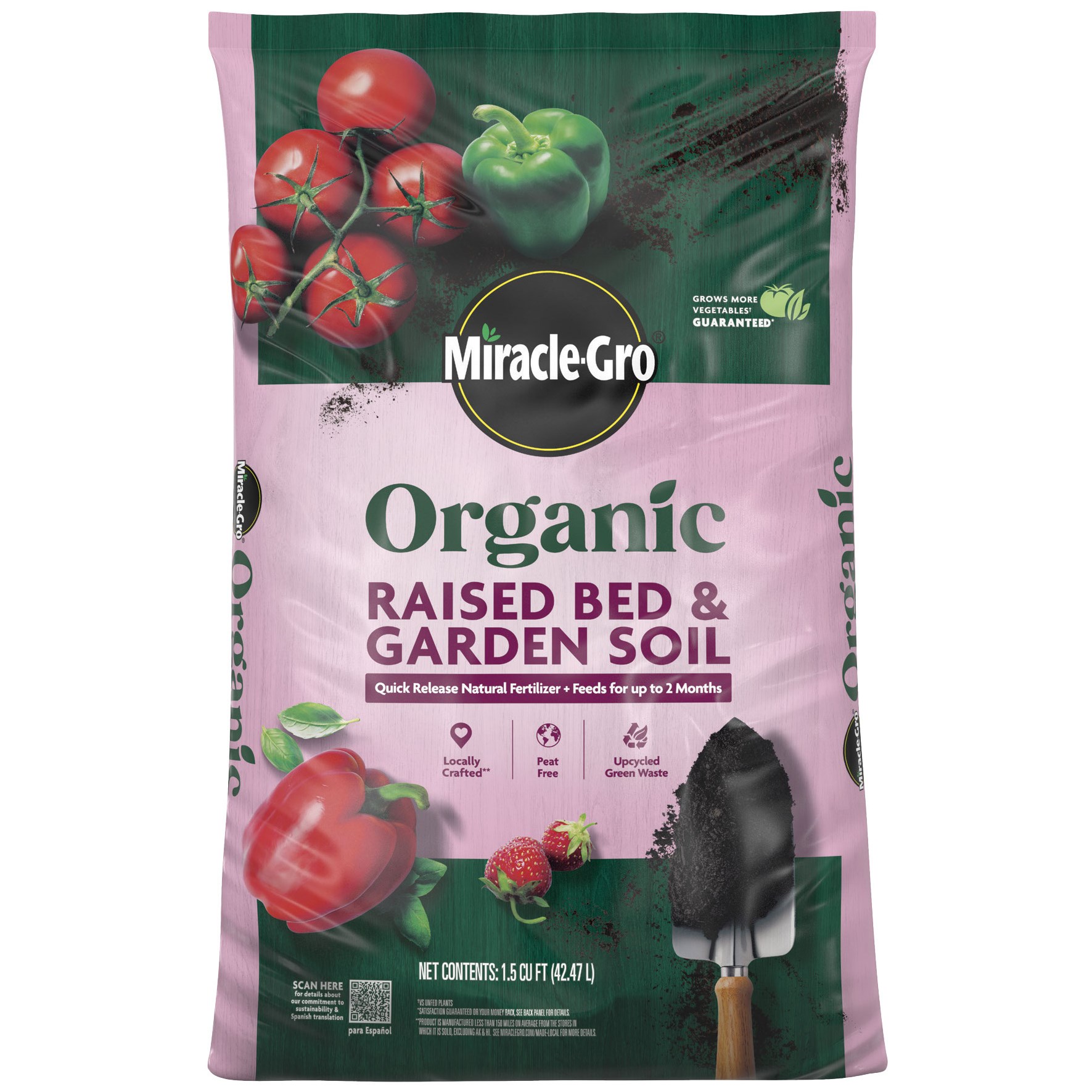 Miracle-Gro 1.5cf Raised Bed & Garden Soil — priced per each; minimum 50; multiples of 50