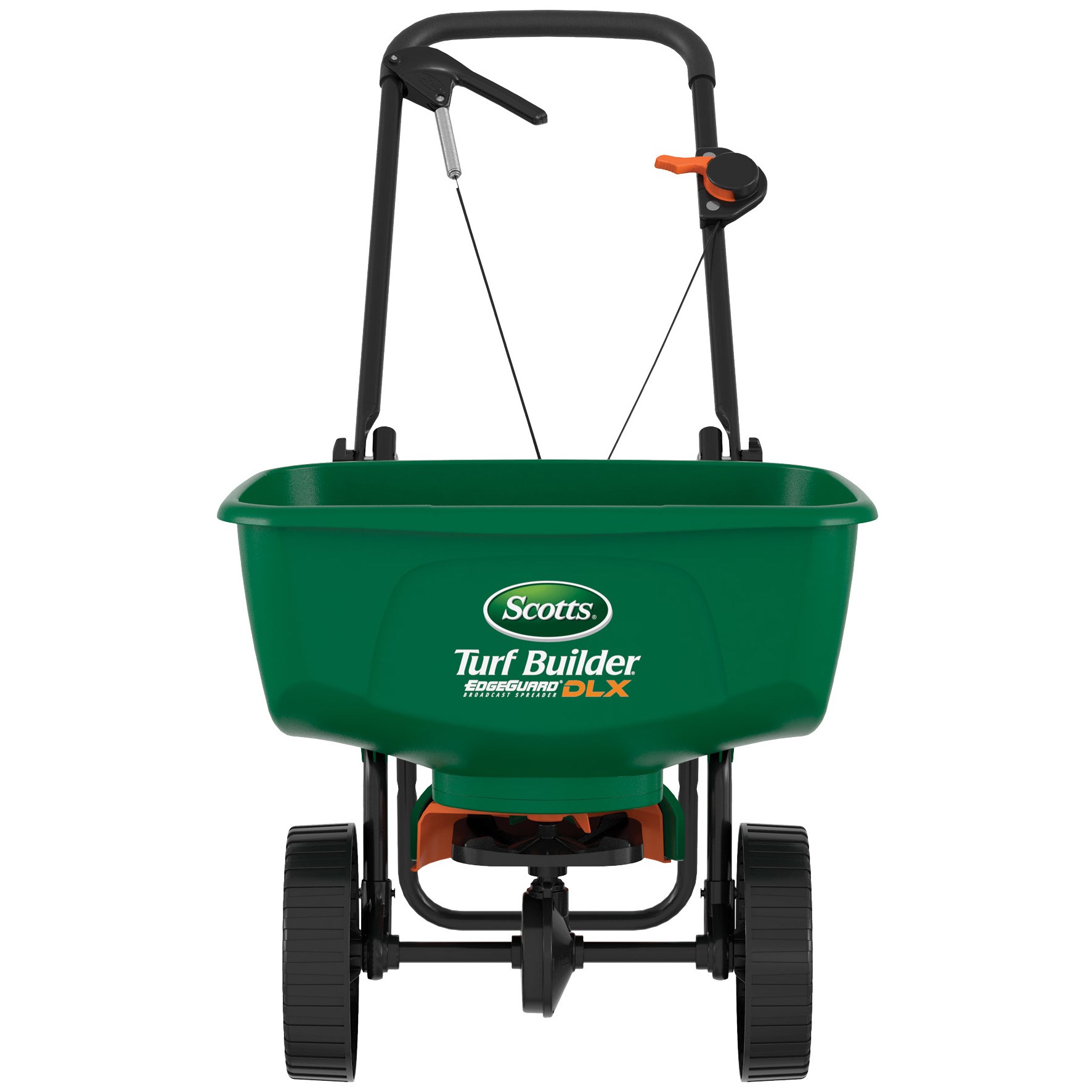 Scotts EdgeGuard Deluxe Broadcast Spreader — priced per each; minimum 3; multiples of 3