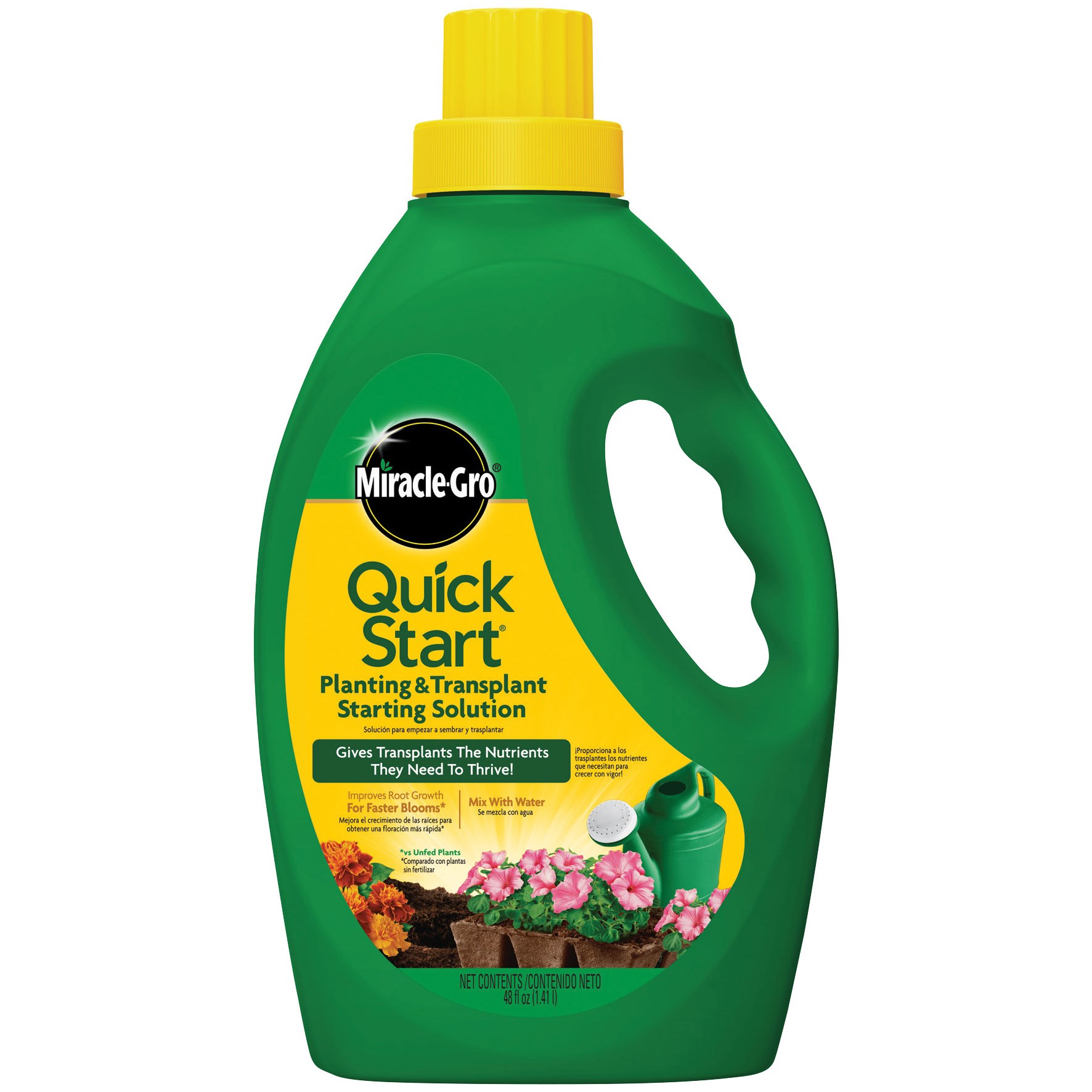 Miracle Gro 48oz Quick Start & Transplant — priced per each; minimum 6; multiples of 6