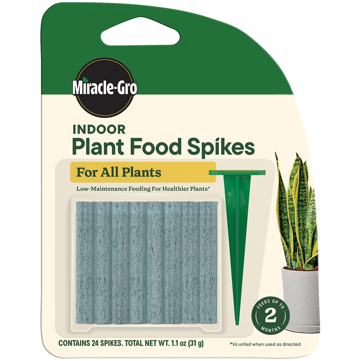 Miracle-Gro Indoor Plant Spikes All Plants 24pk