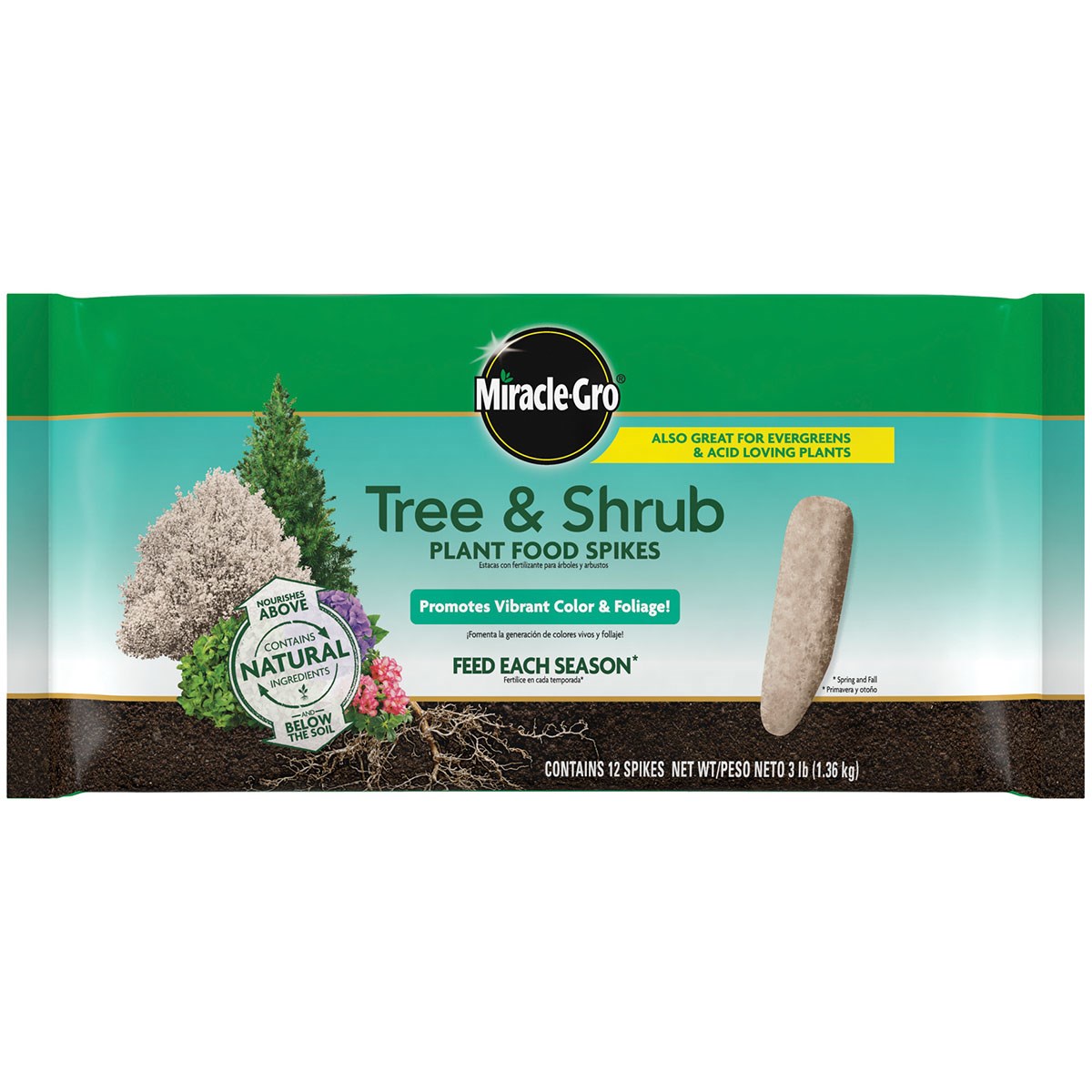 Miracle Gro 12pk Tree & Shrub Spikes