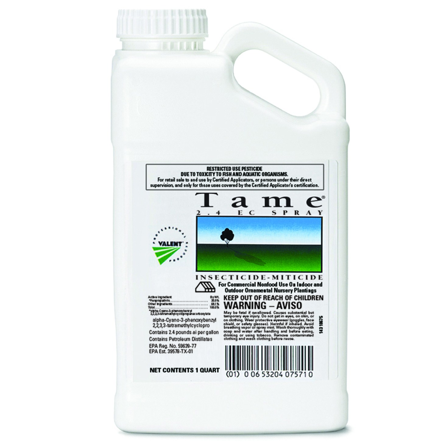 Nufarm Tame 2.4EC 1Qt HAZ/RESTRICTED ( Fenpropathrin ) — Single Unit