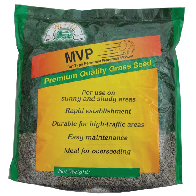 MVP Perennial Ryegrass Mix 8# — priced per each; minimum 6; multiples of 6