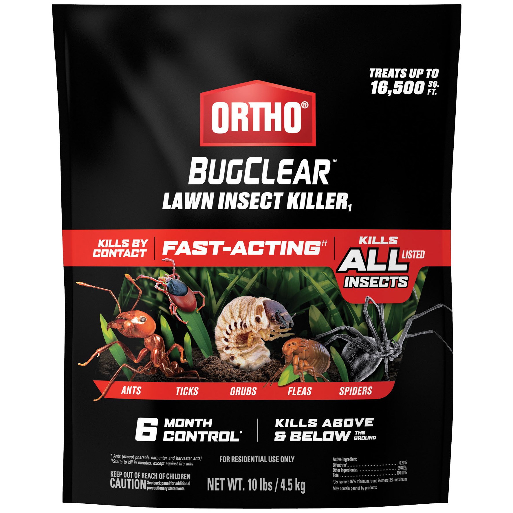 Ortho 10# BugClear Lawn Insect Granule — priced per each; minimum 4; multiples of 4