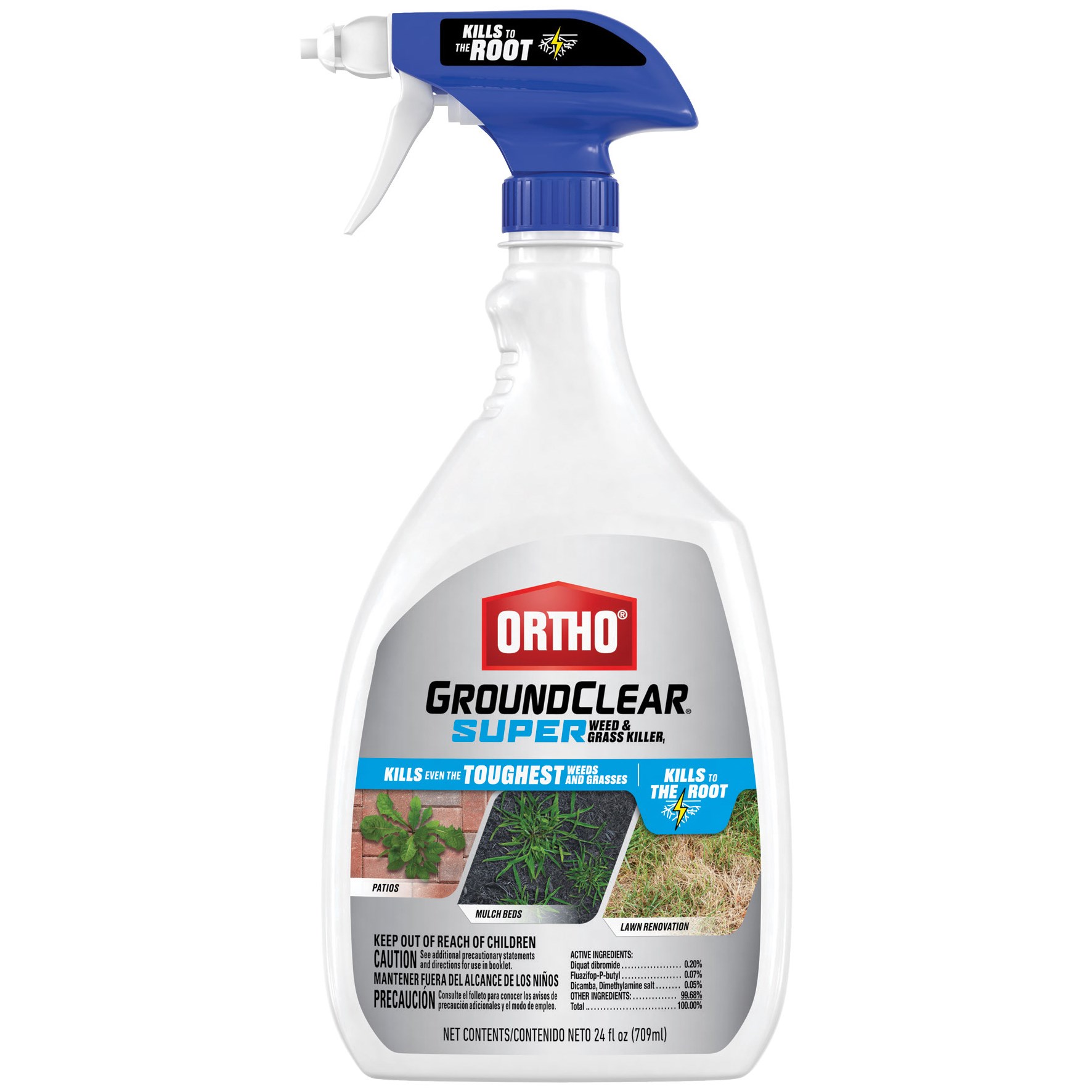 Ortho 24oz GroundClear Super Trigger — priced per each; minimum 6; multiples of 6