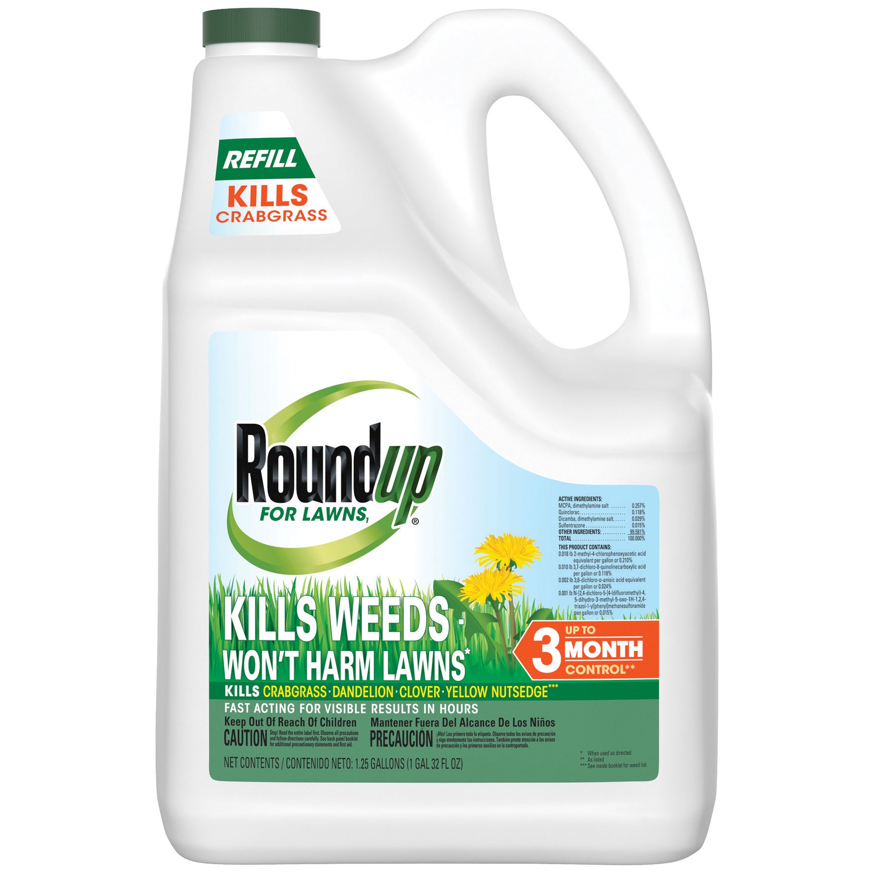 RoundUp 1.25gal Roundup for Lawns Refill — priced per each; minimum 4; multiples of 4