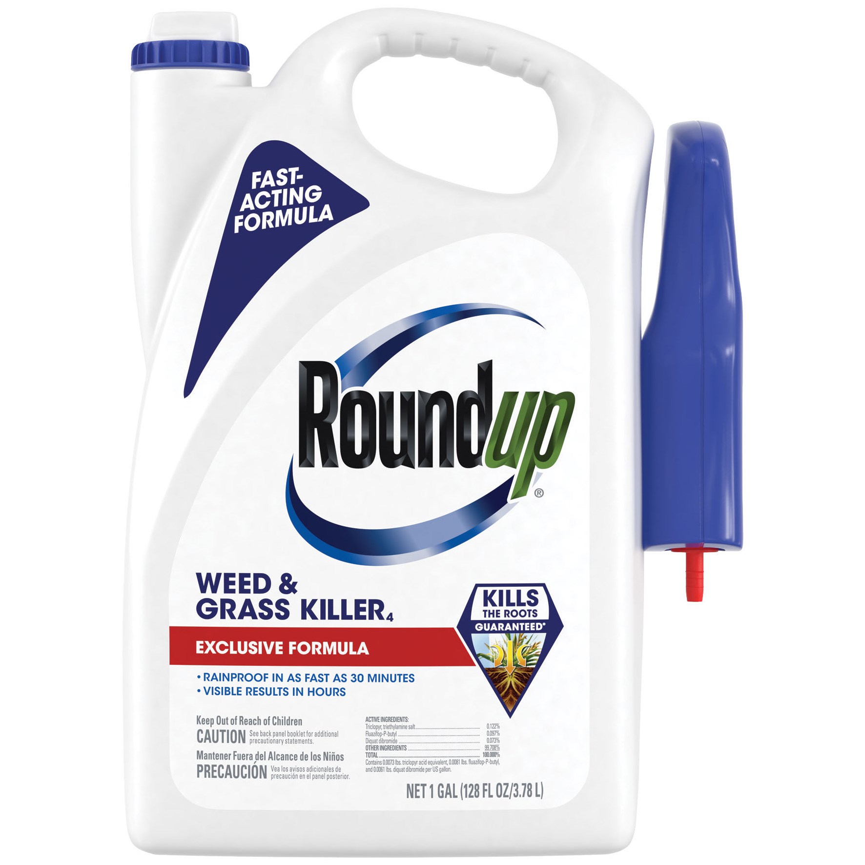 Roundup 1gal Weed & Grass Killer RTU Trigger — priced per each; minimum 4; multiples of 4