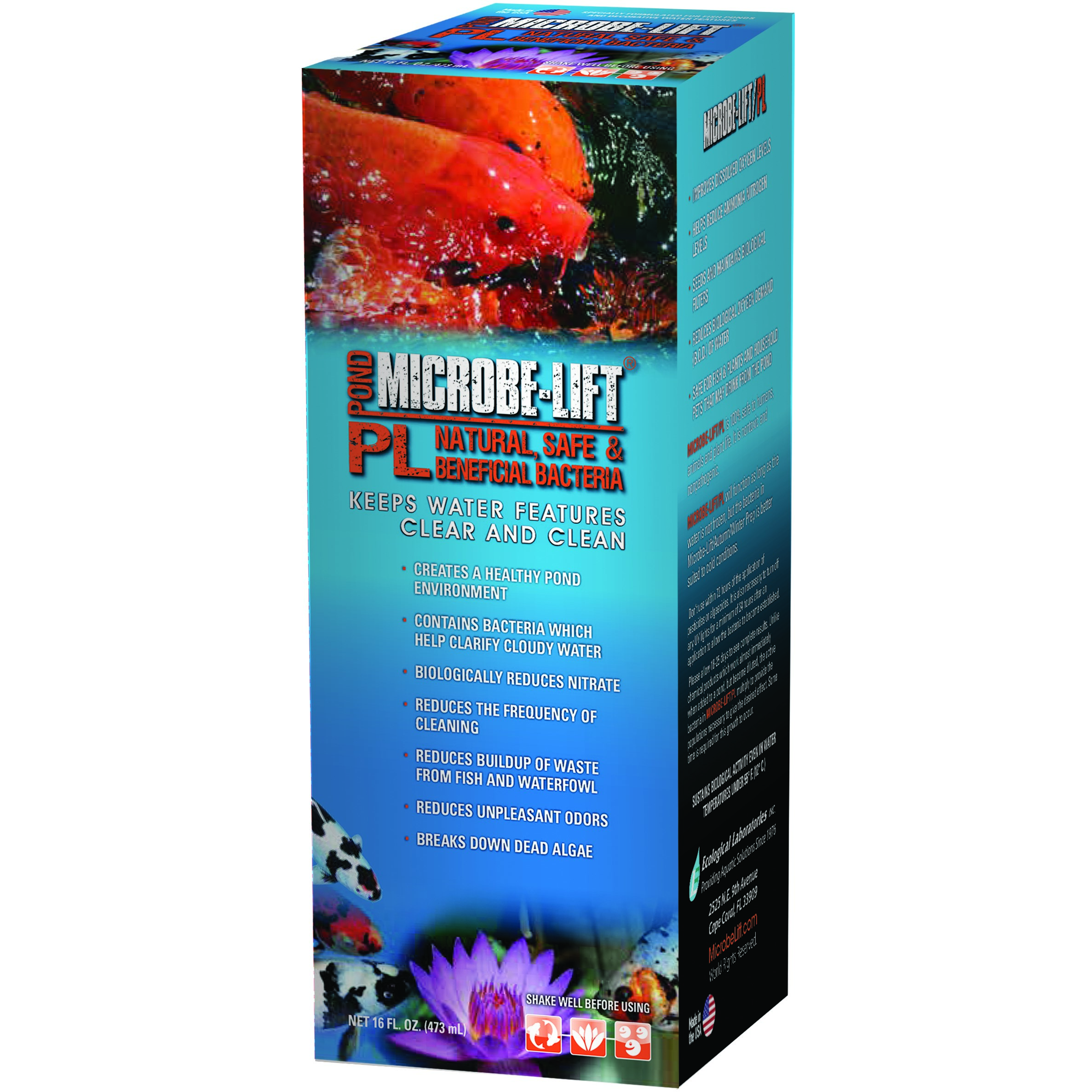 Eco Labs 16oz Microbe Lift PL Bacteria for Watergardens