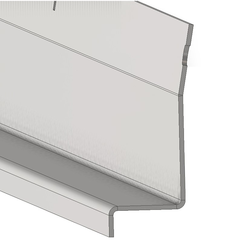 DECL GUTTER ADAPTER PLATE 12FT GUF7862
