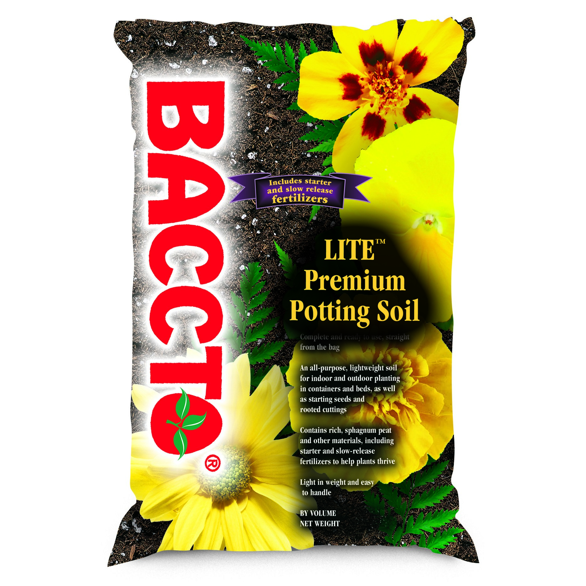 Mi Peat 8qt BACCTO Lite Premium Potting Soil — priced per each; minimum 6; multiples of 6