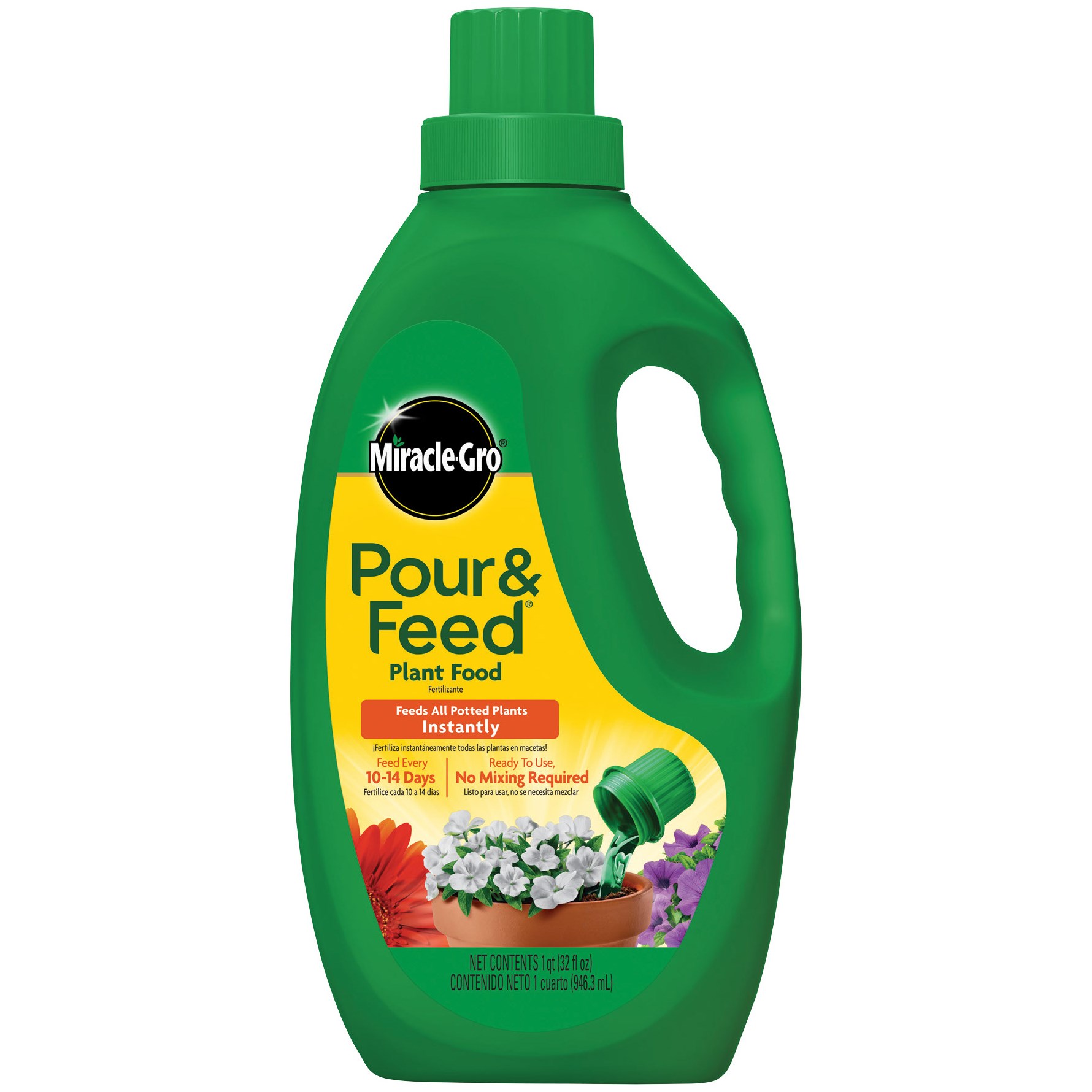 Miracle Gro 32oz RTU Pour & Feed — priced per each; minimum 6; multiples of 6