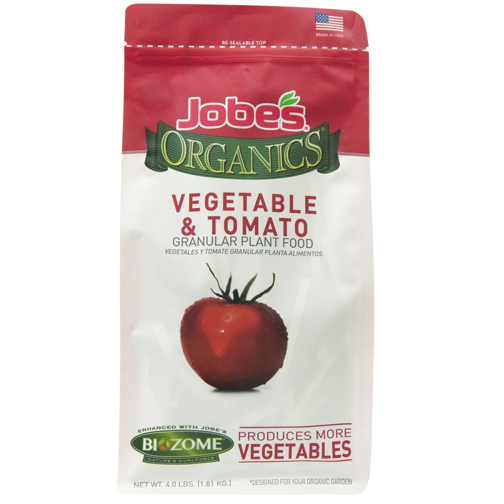 Jobes 4# Organic Vegetable Fertilizer — priced per each; minimum 6; multiples of 6