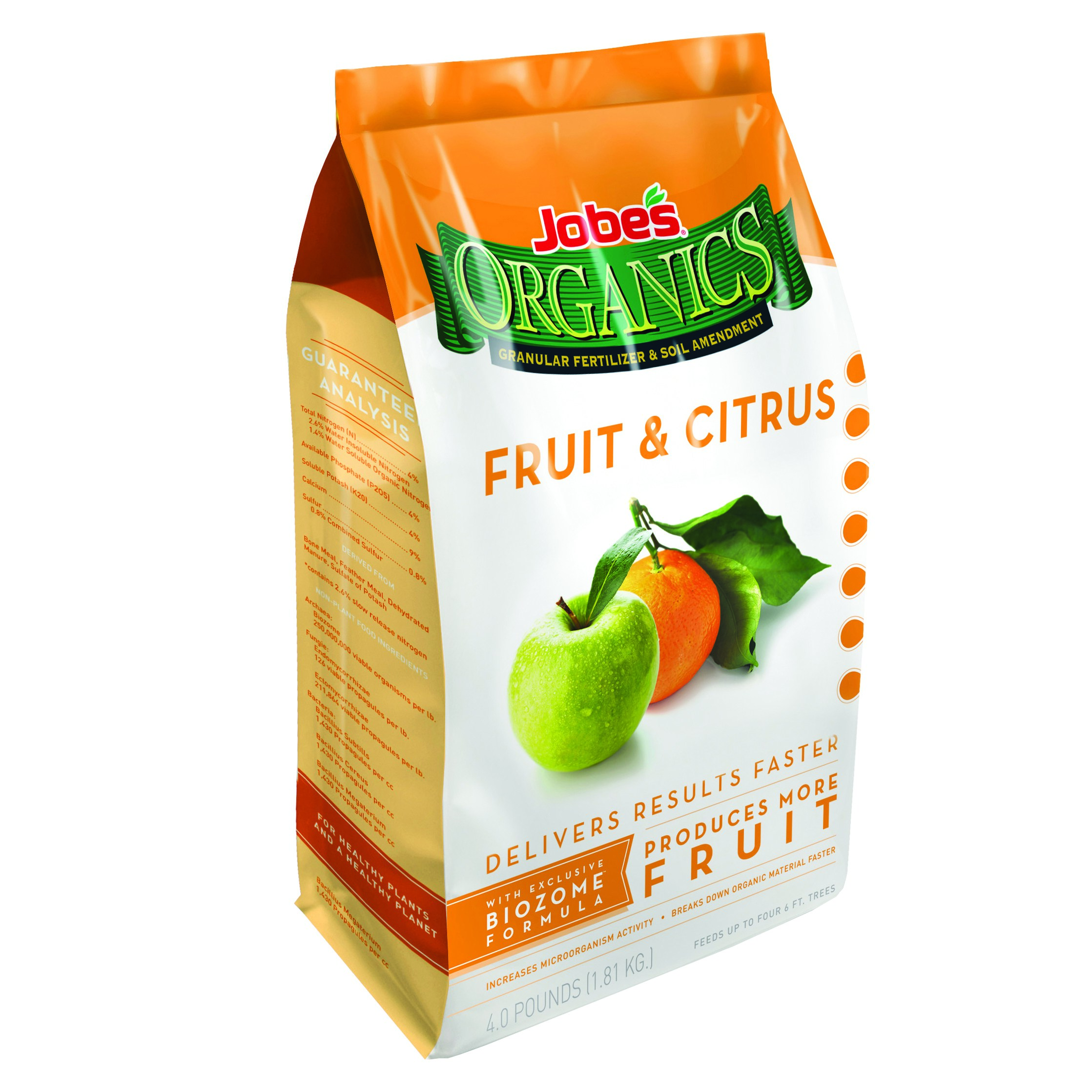 Jobes 4# Organic Citrus Fertilizer — priced per each; minimum 6; multiples of 6