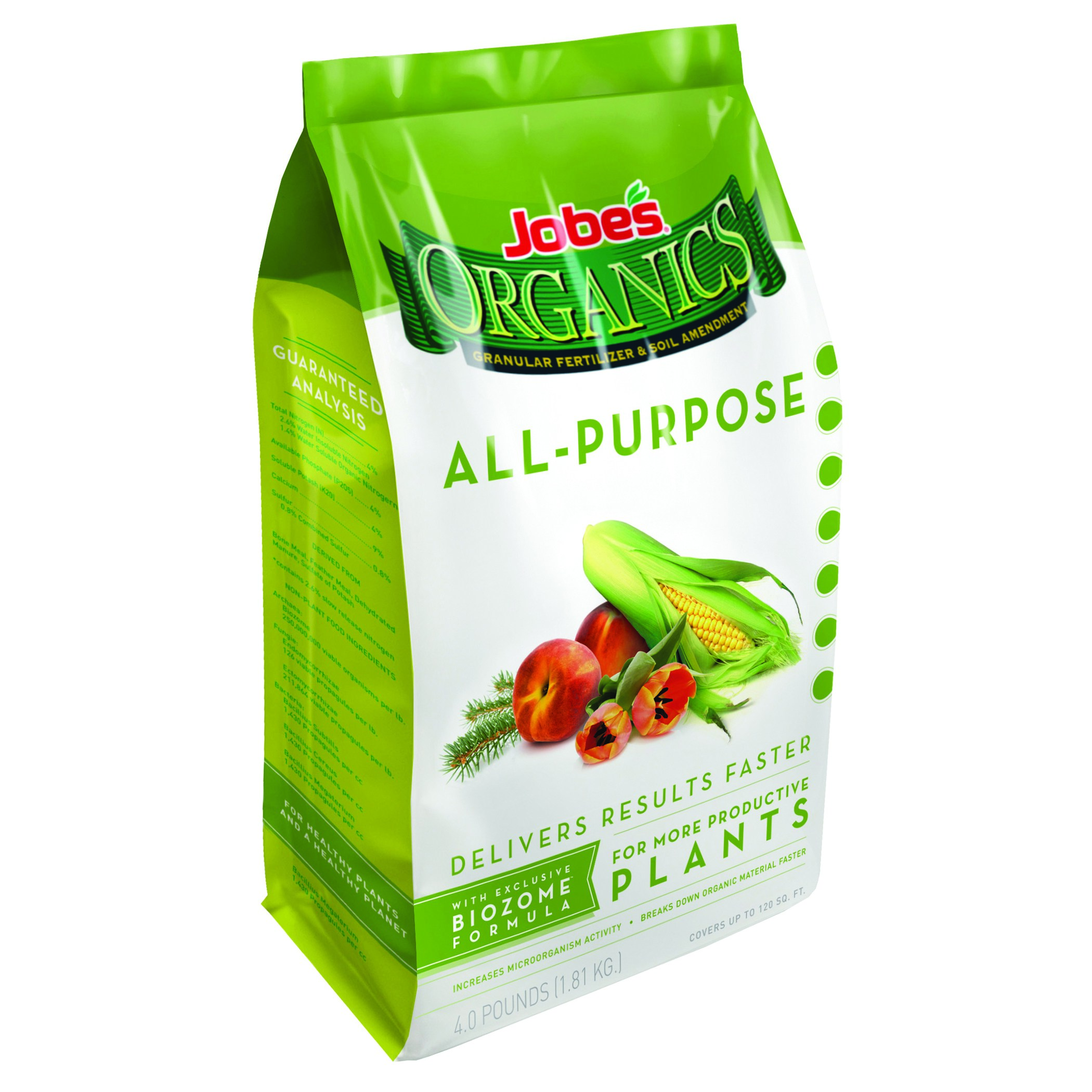 Jobes 4# Organic All Purpose Fertilizer — priced per each; minimum 6; multiples of 6