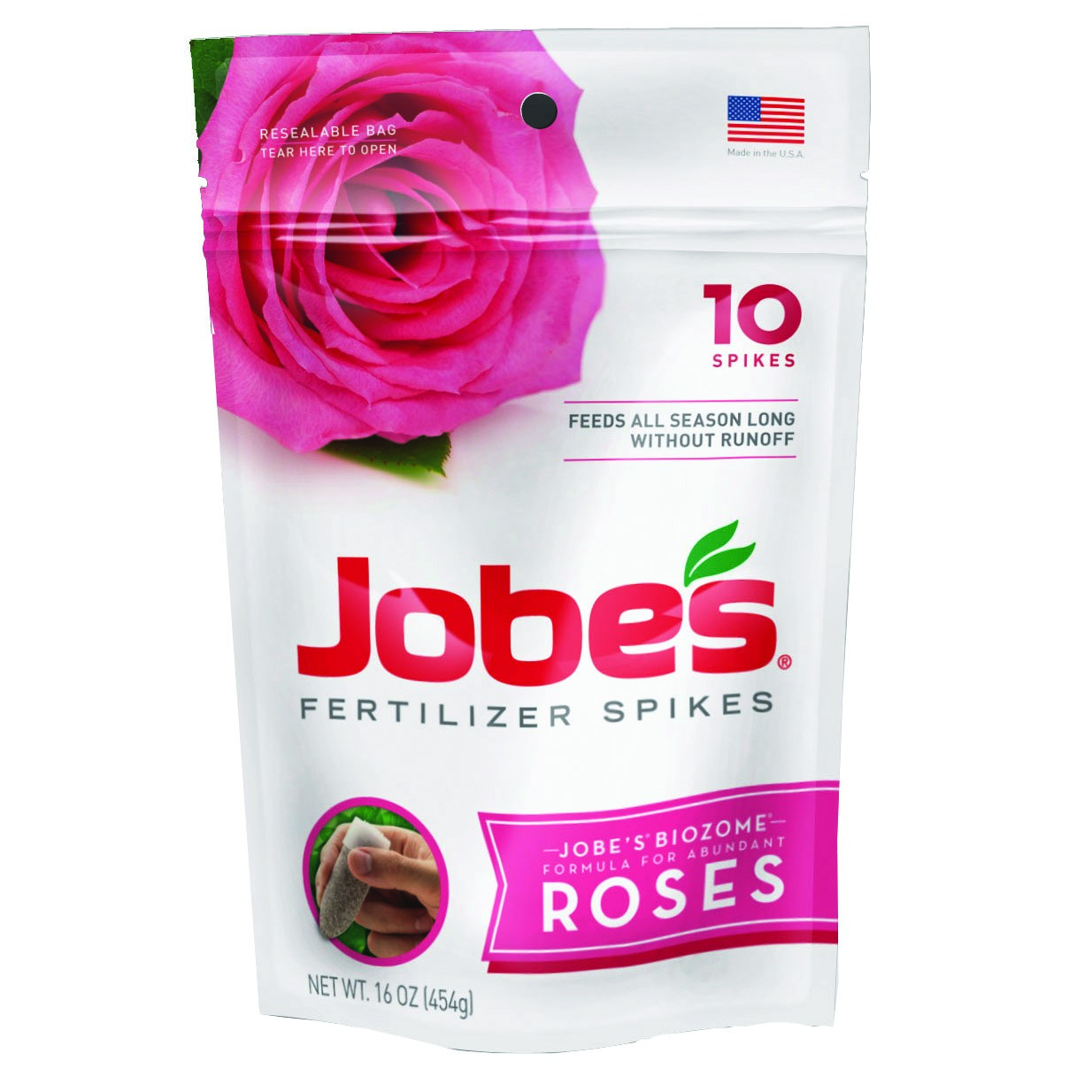 Jobes 10ct Rose Fertilizer Spikes 9-12-9
