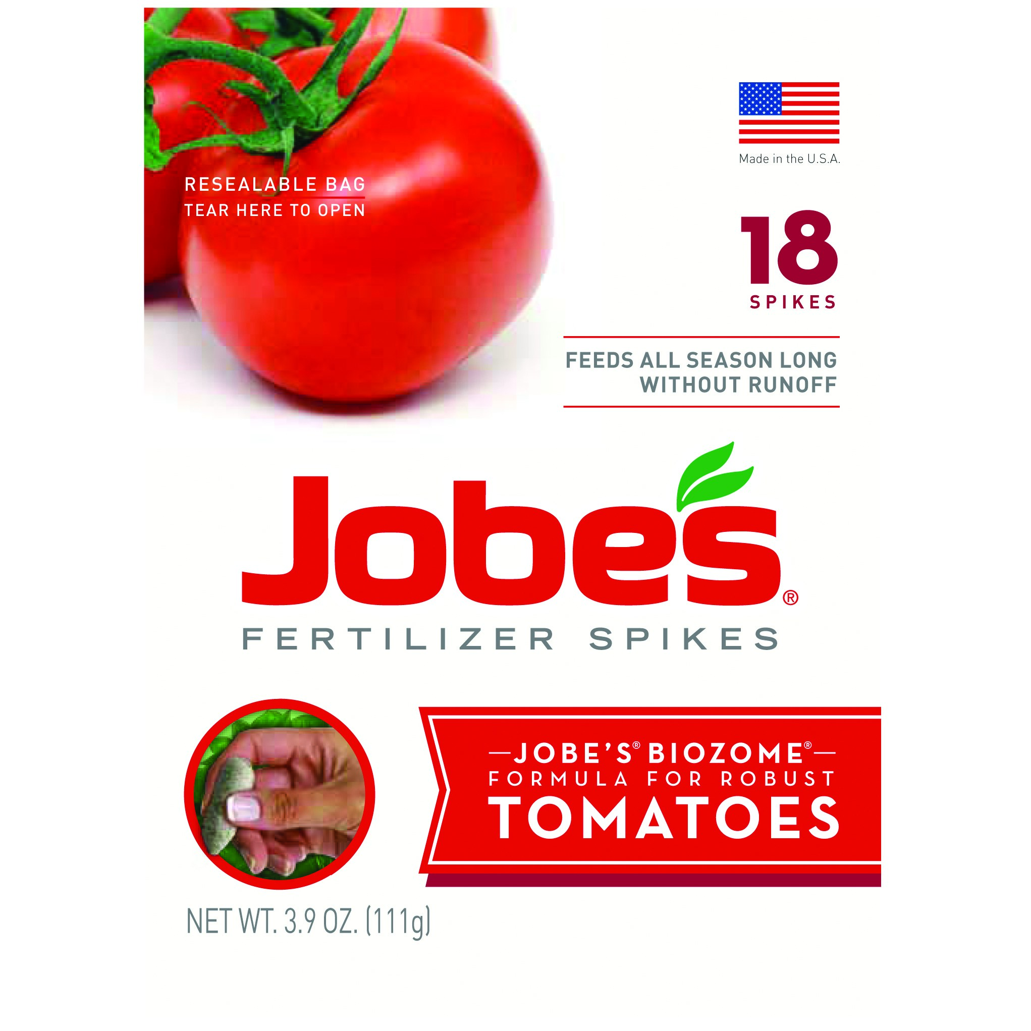 Jobes 18ct Bagged Tomato Fertilizer Spikes w/ Clipstrips — Single Unit