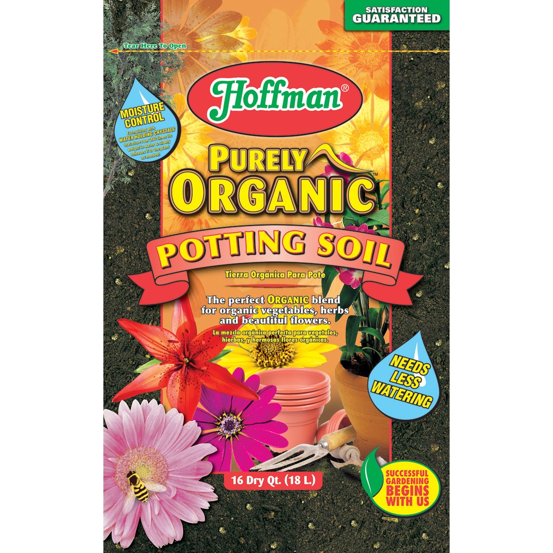 Hoffman 16qt Organic Potting Soil — priced per each; minimum 4; multiples of 4