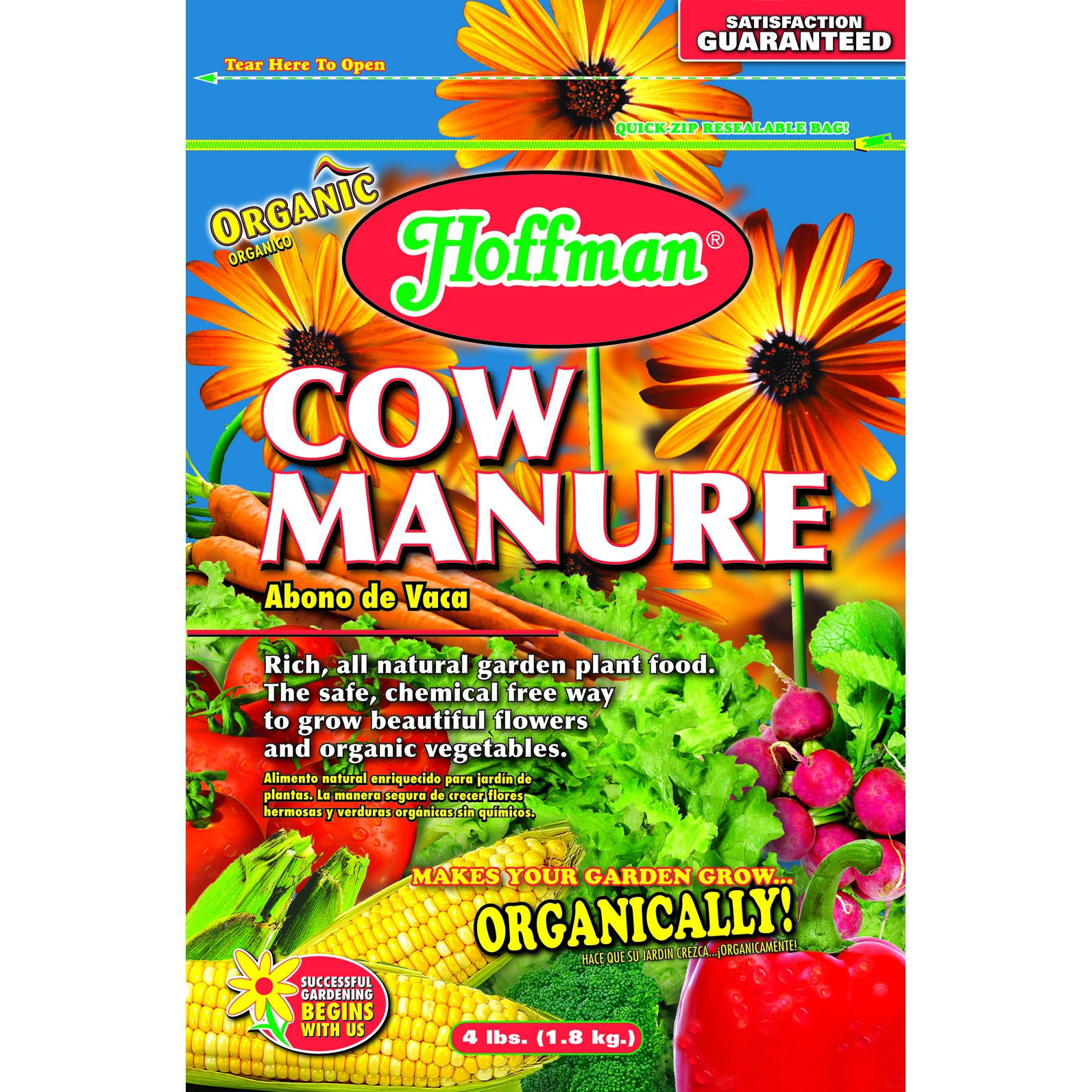 Hoffman 4# Dehydrated Cow Manure 1-1-1 — priced per each; minimum 10; multiples of 10