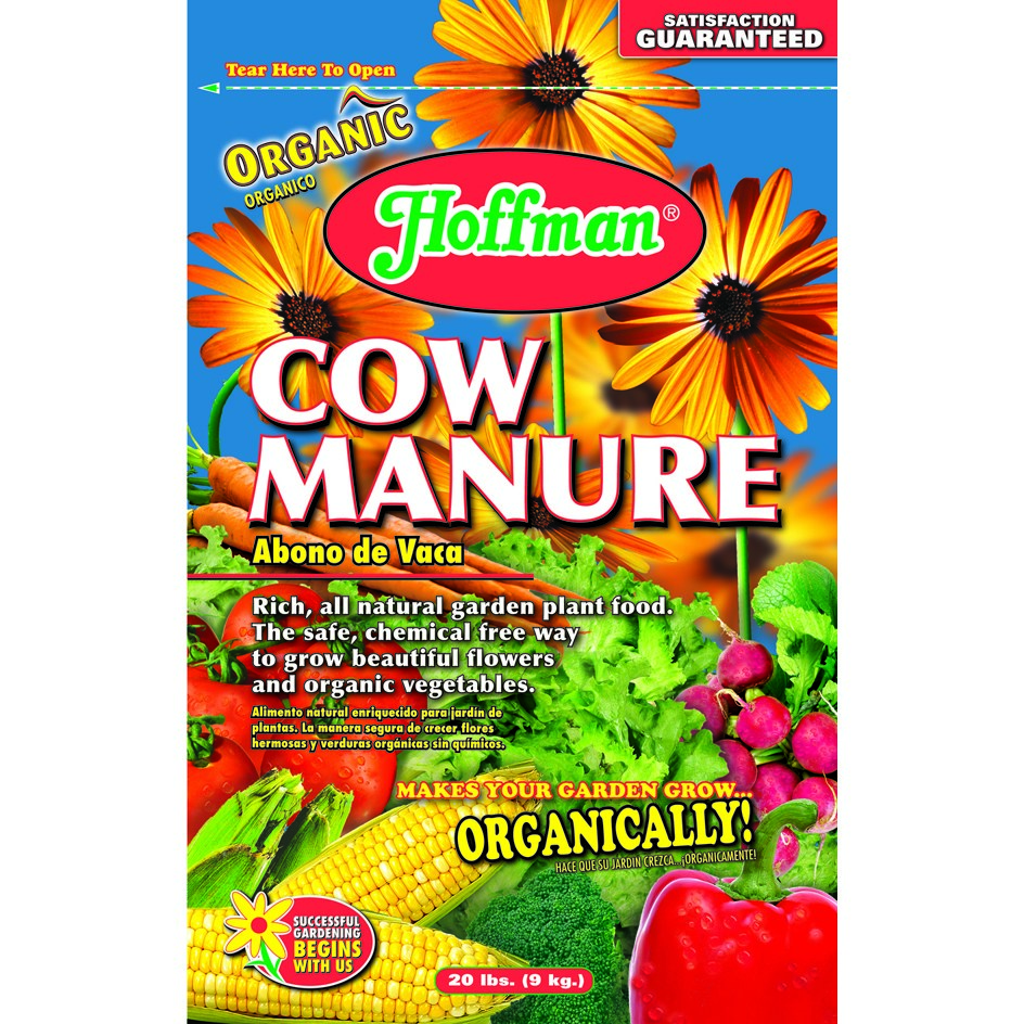 Hoffman 20#Composted Cow Manure 1-1-1 — priced per each; minimum 5; multiples of 5