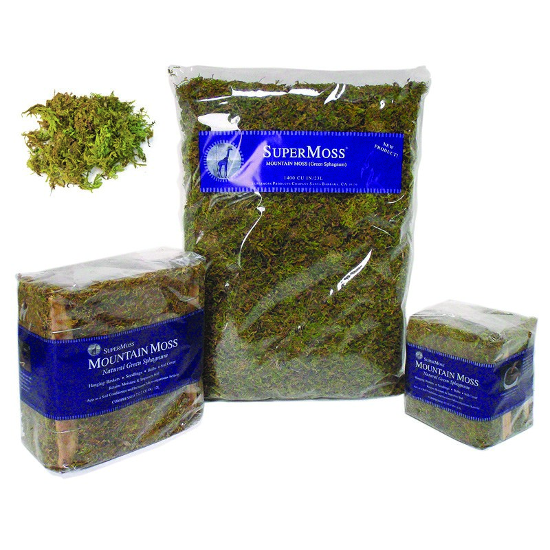 SuperMoss 200cu Bag Preserved Mountain Moss Green