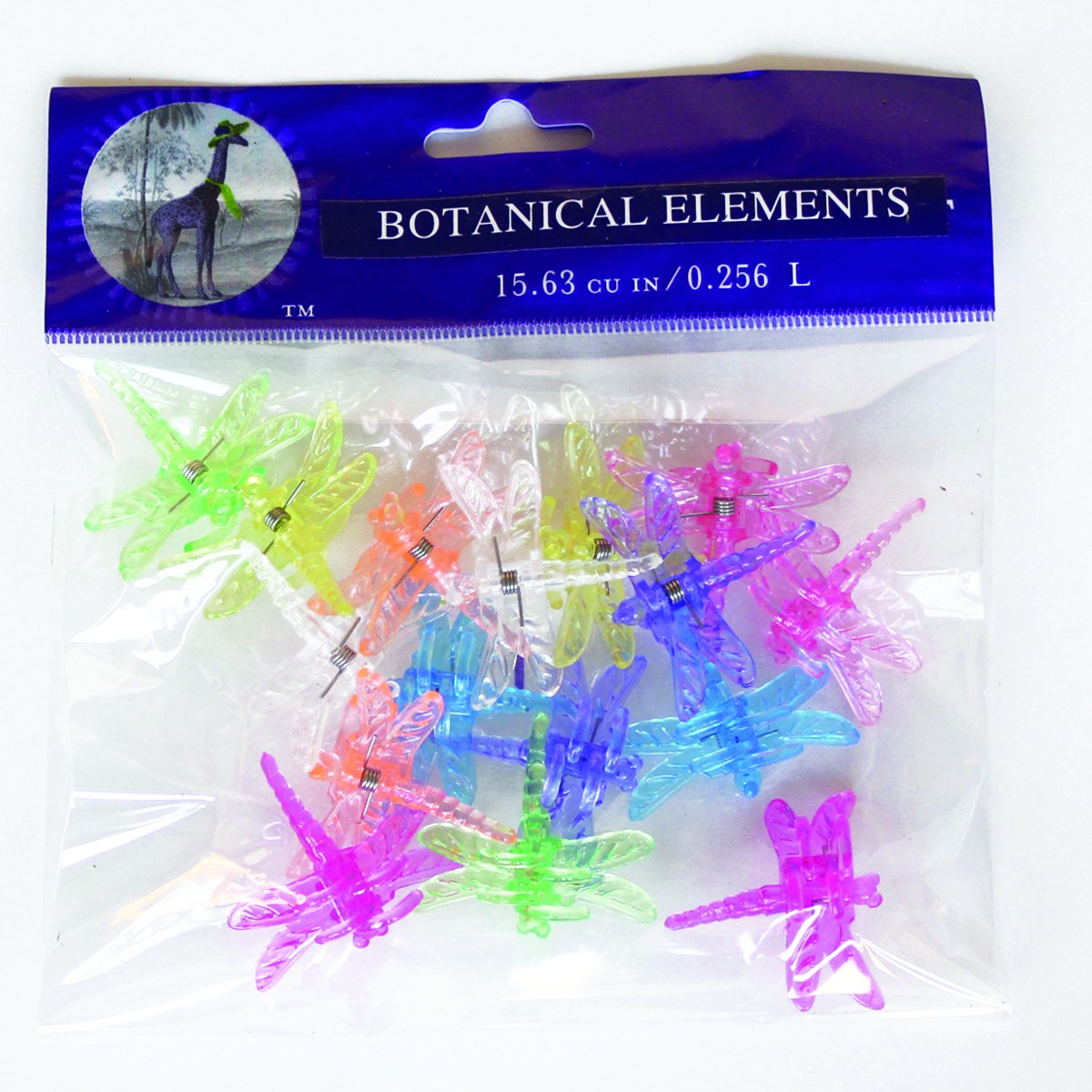 SuperMoss 16pc Dragonfly Assorted Orchid Clips