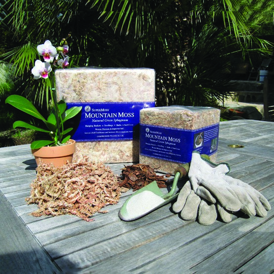 SuperMoss 1.1# Mini Bale Sphagnum Moss Dried — priced per each; minimum 12; multiples of 12