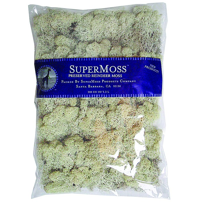 SuperMoss 8oz Reindeer Moss Natural — priced per each; minimum 10; multiples of 10