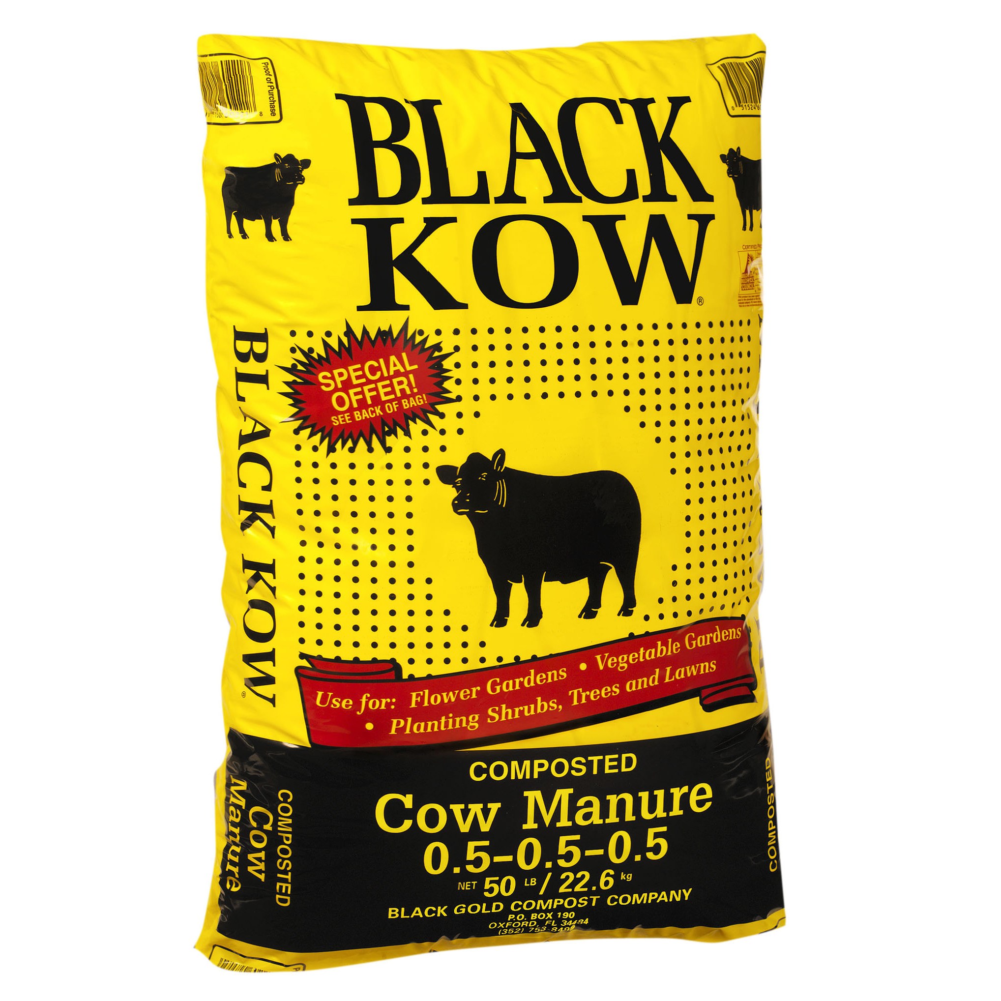 Black Kow.5cf Compost Cow Manure