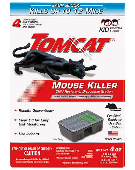 Tomcat Tier3 Disposable Mouse Bait Station 4pk