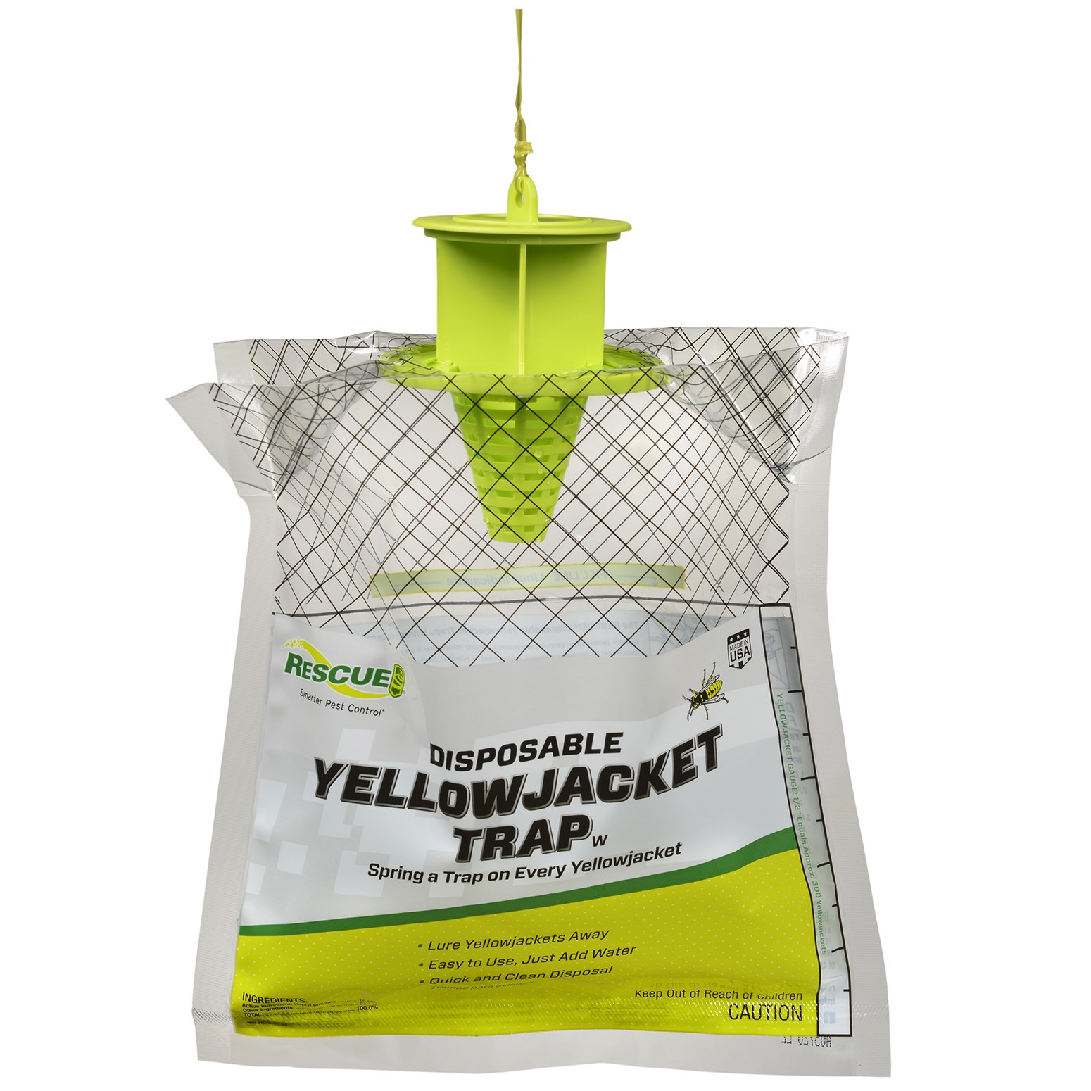 Rescue Disposable Yellowjacket Trap Gravity Feed — priced per each; minimum 12; multiples of 12