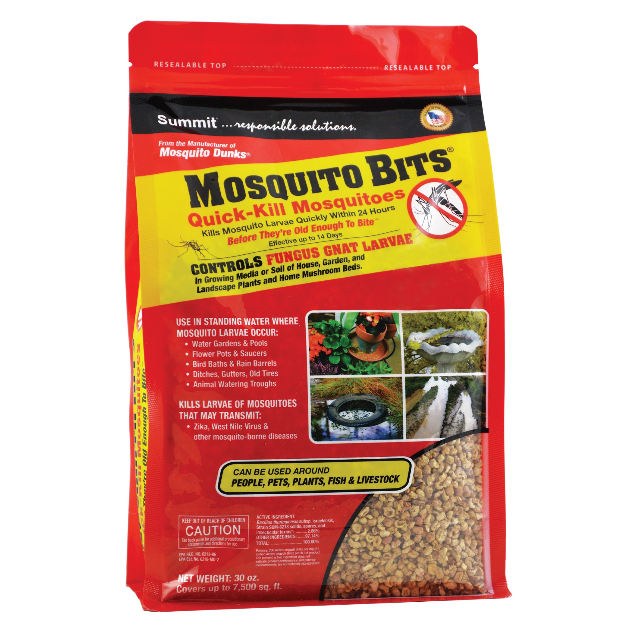 Summit 30oz Mosquito Bits — priced per each; minimum 6; multiples of 6