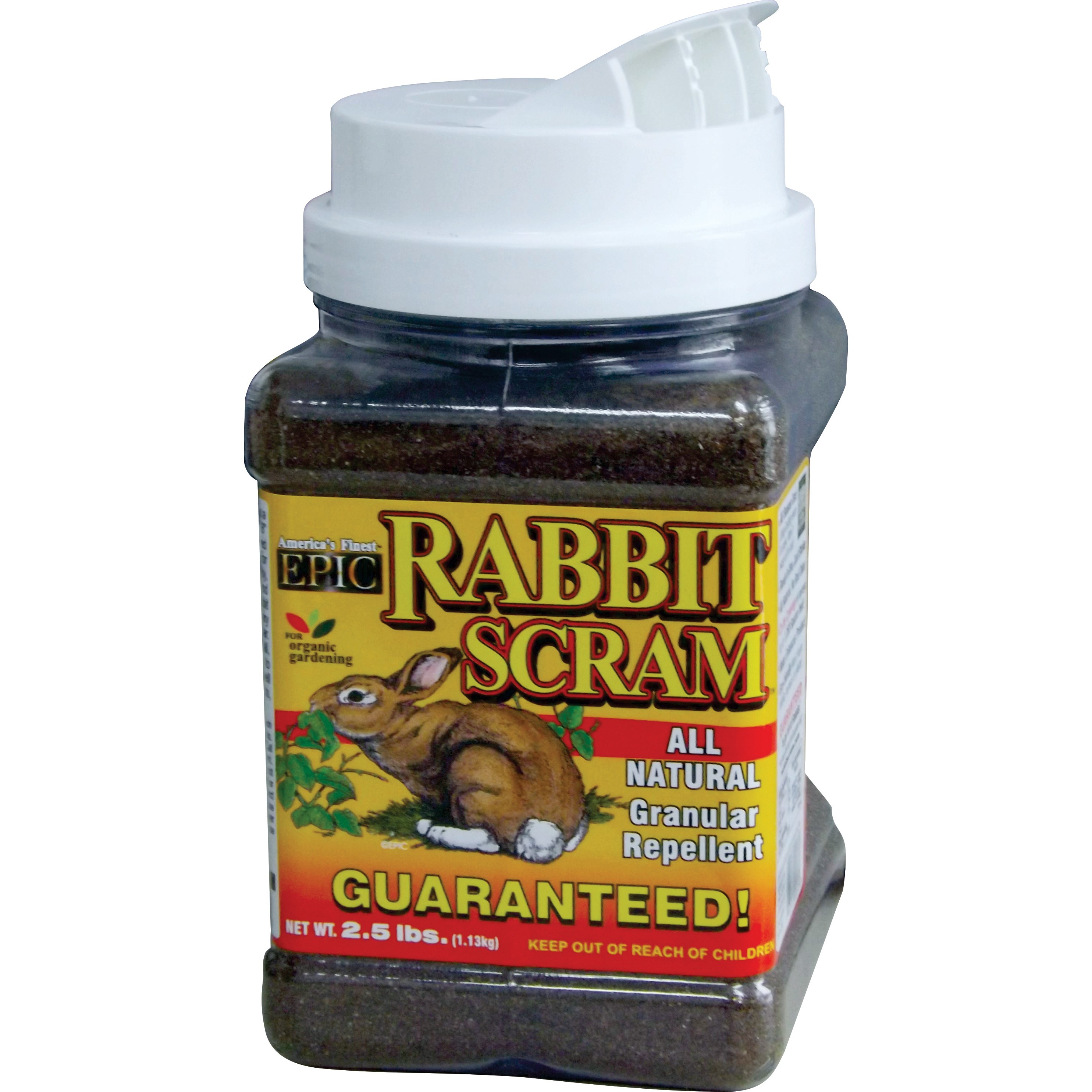 Epic 2.5# Rabbit Scram Repellent Granular Shaker Can