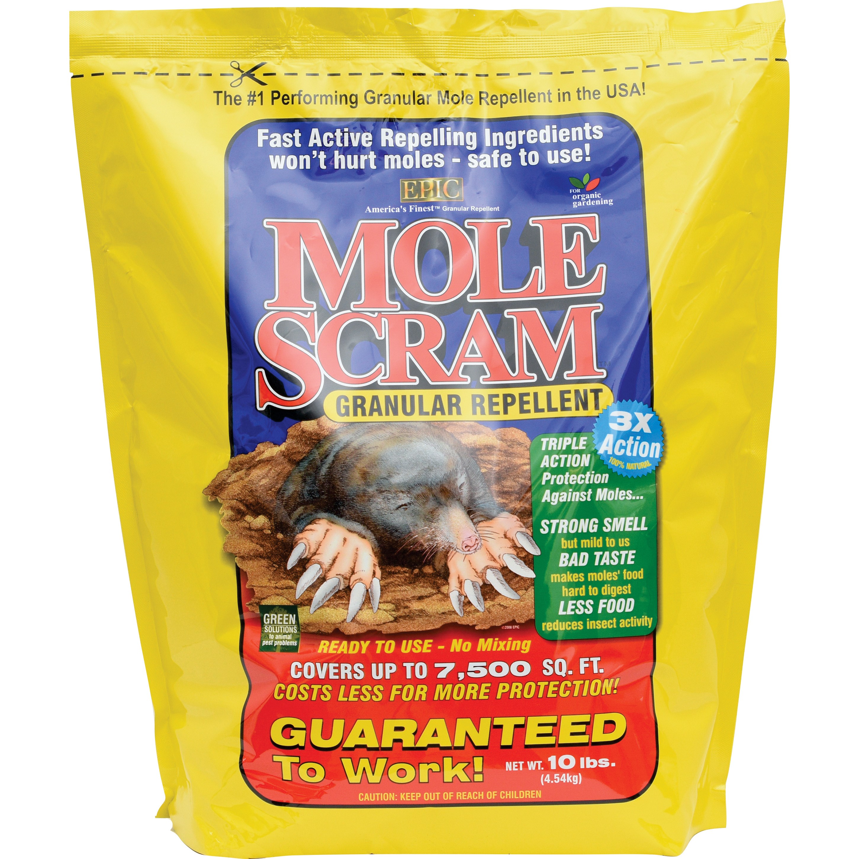 Epic 10# Mole Scram Bag Granular Repellent