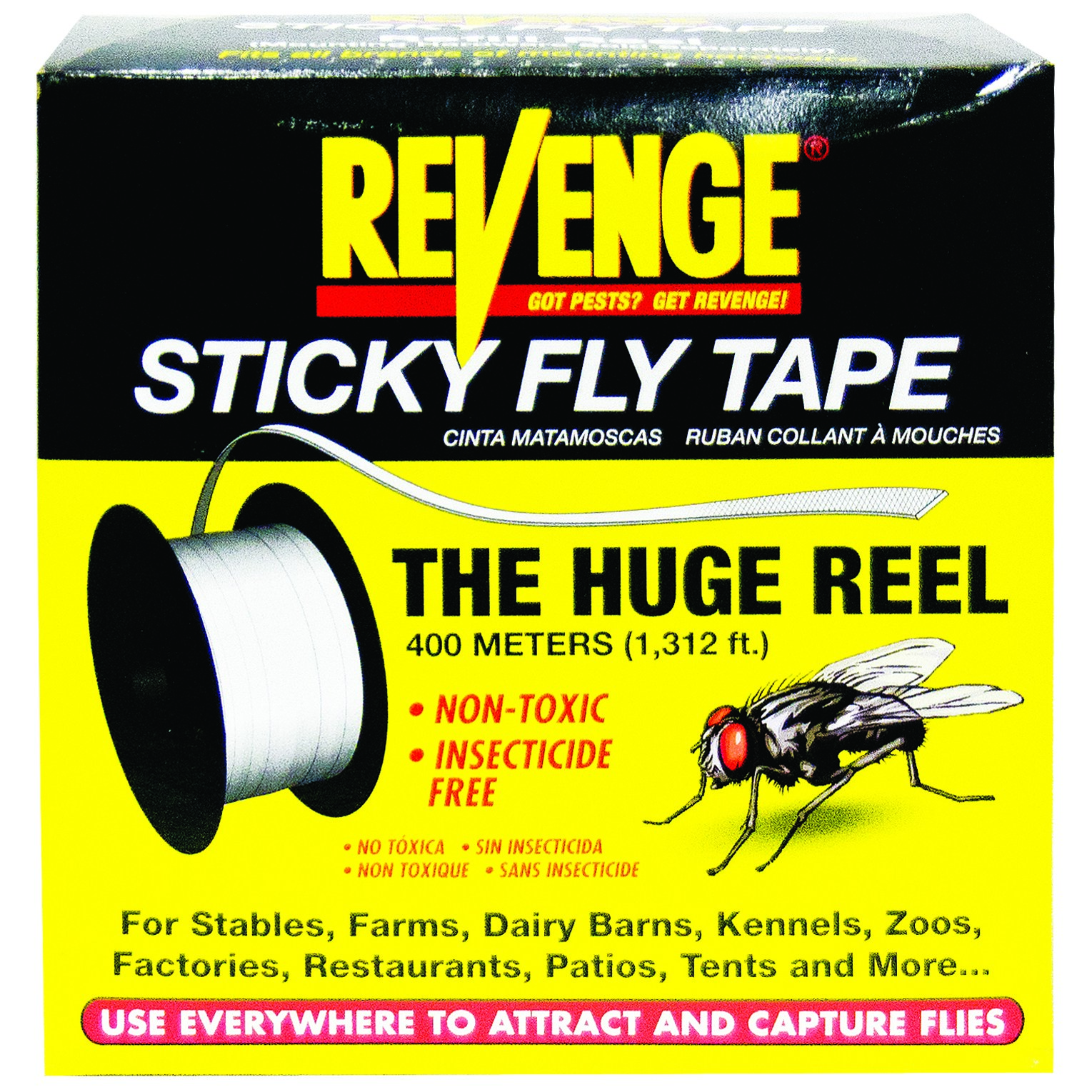 Bonide Revenge Huge Reel Sticky Fly Tape — priced per each; minimum 6; multiples of 6