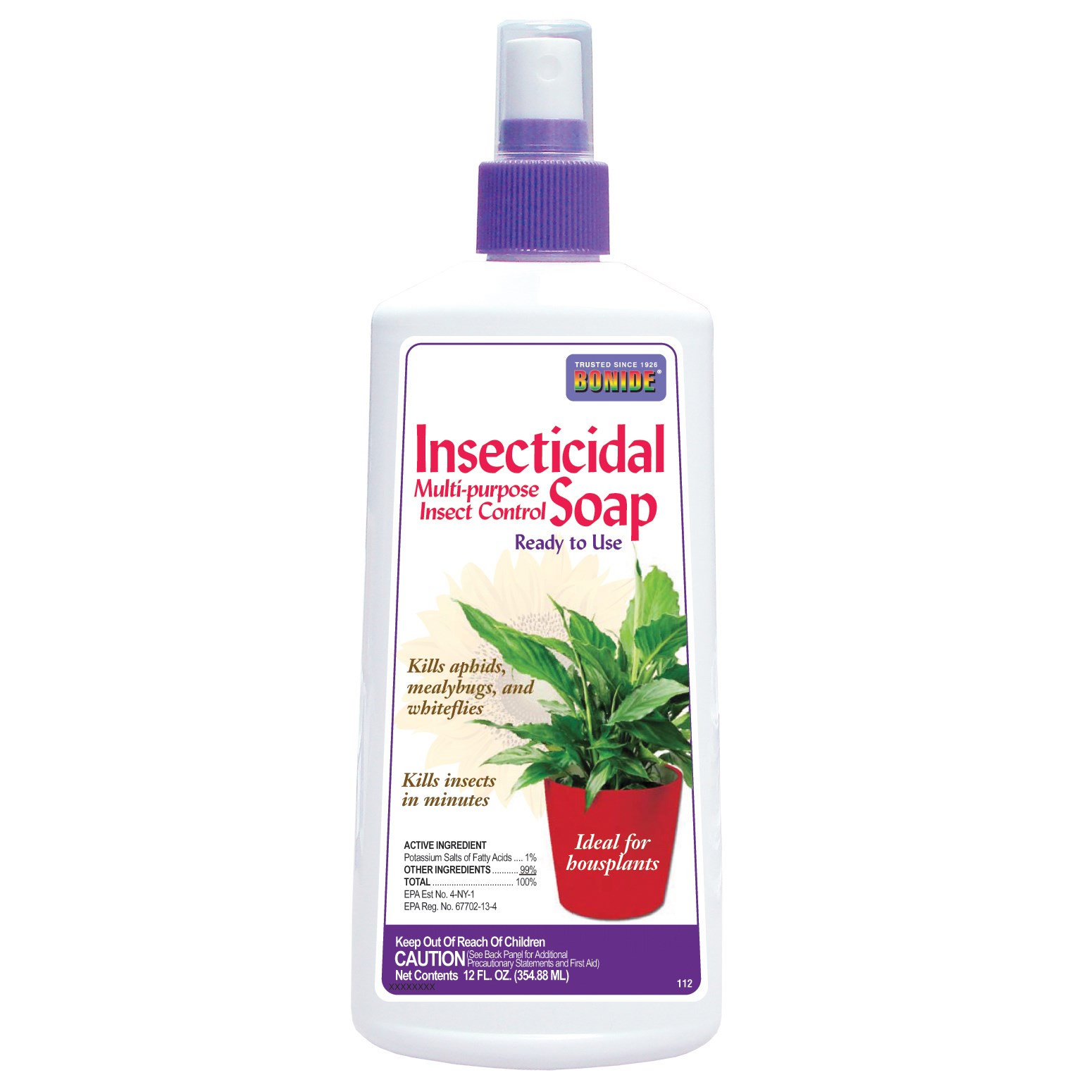 Bonide 12oz Insecticidal Soap Houseplant — priced per each; minimum 8; multiples of 8
