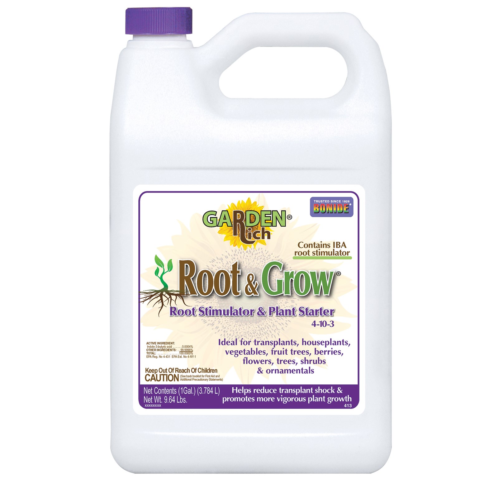 Bonide 1gal Root N' Grow Root Stimulator 4-10-3 — priced per each; minimum 4; multiples of 4