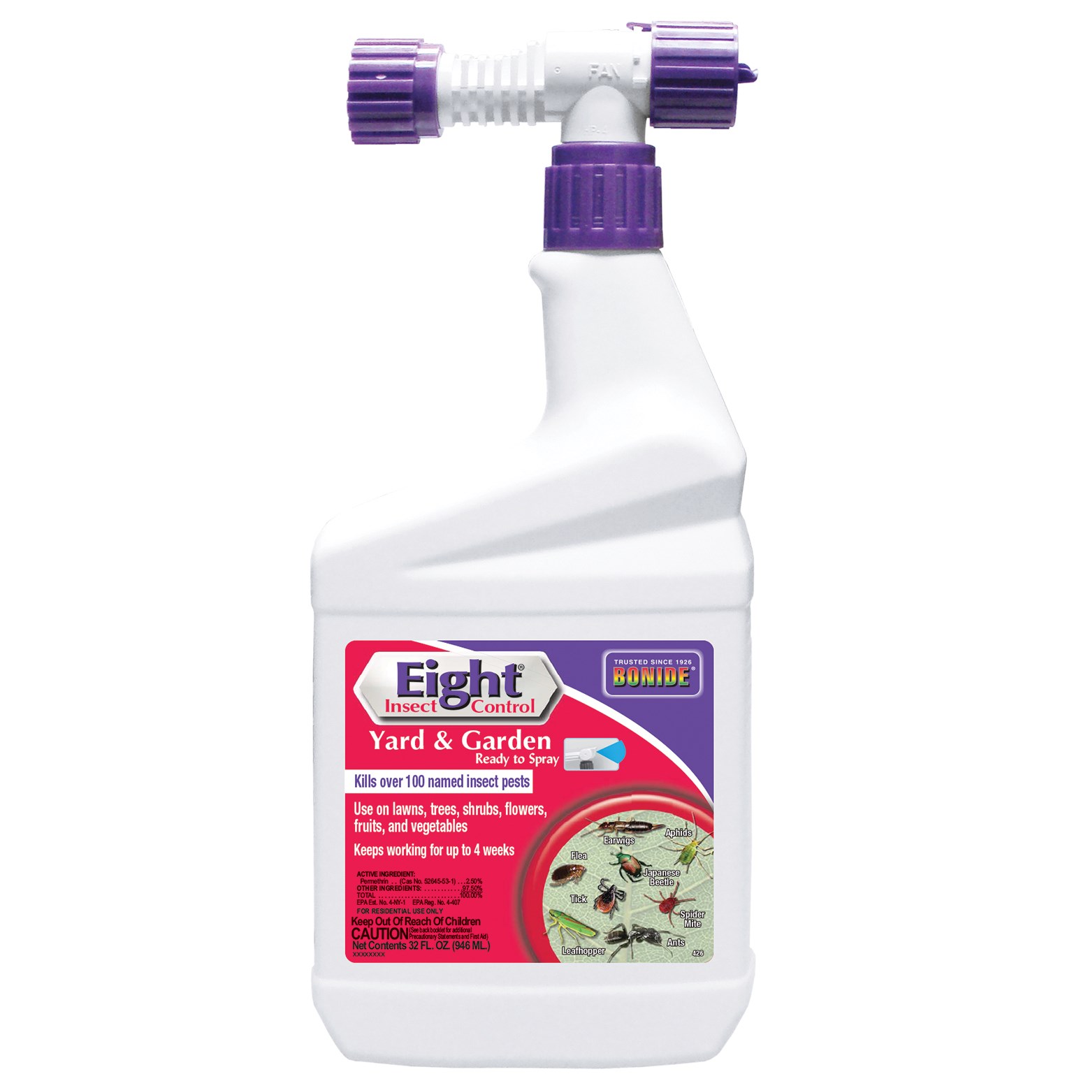 Bonide Qt Eight Yard & Garden Insect Spray RTS — priced per each; minimum 12; multiples of 12