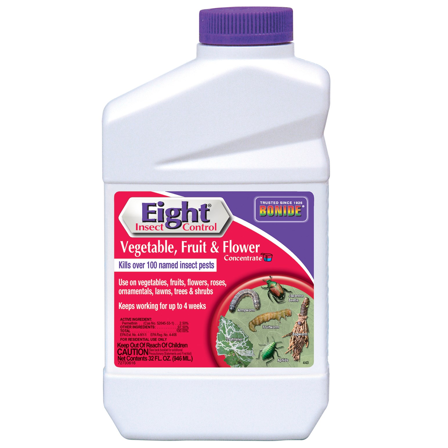 Bonide Qt Eight Vegetable Fruit & Flower Spray — priced per each; minimum 12; multiples of 12