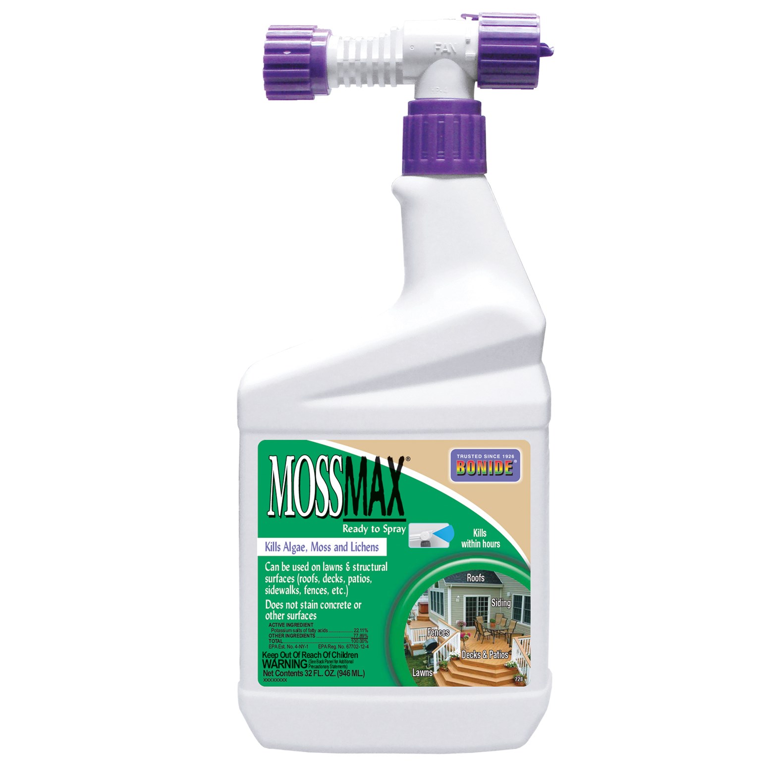 Bonide Qt RTS Moss Max — priced per each; minimum 12; multiples of 12
