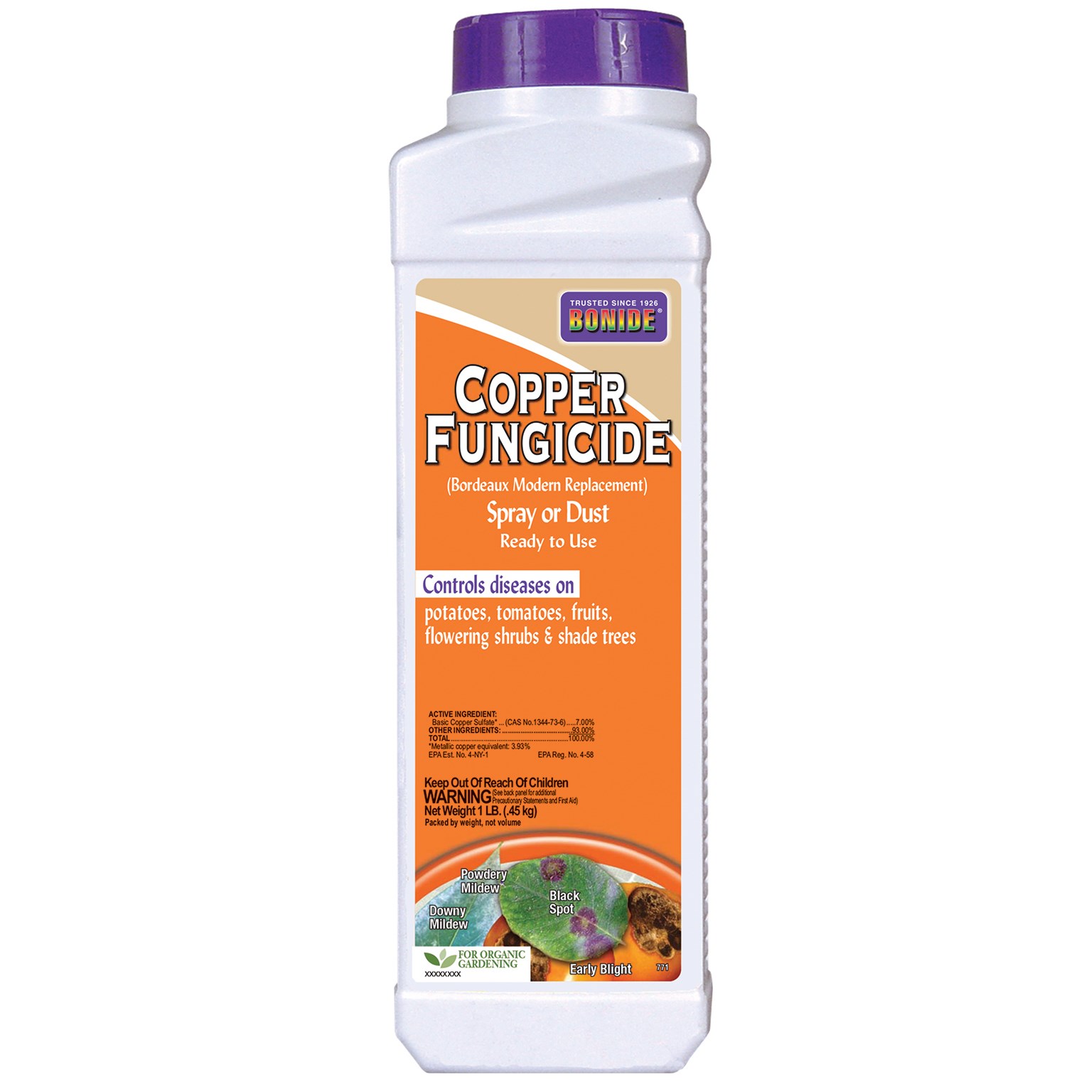 Bonide 1# Copper Dust Or Spray Bordo — priced per each; minimum 12; multiples of 12