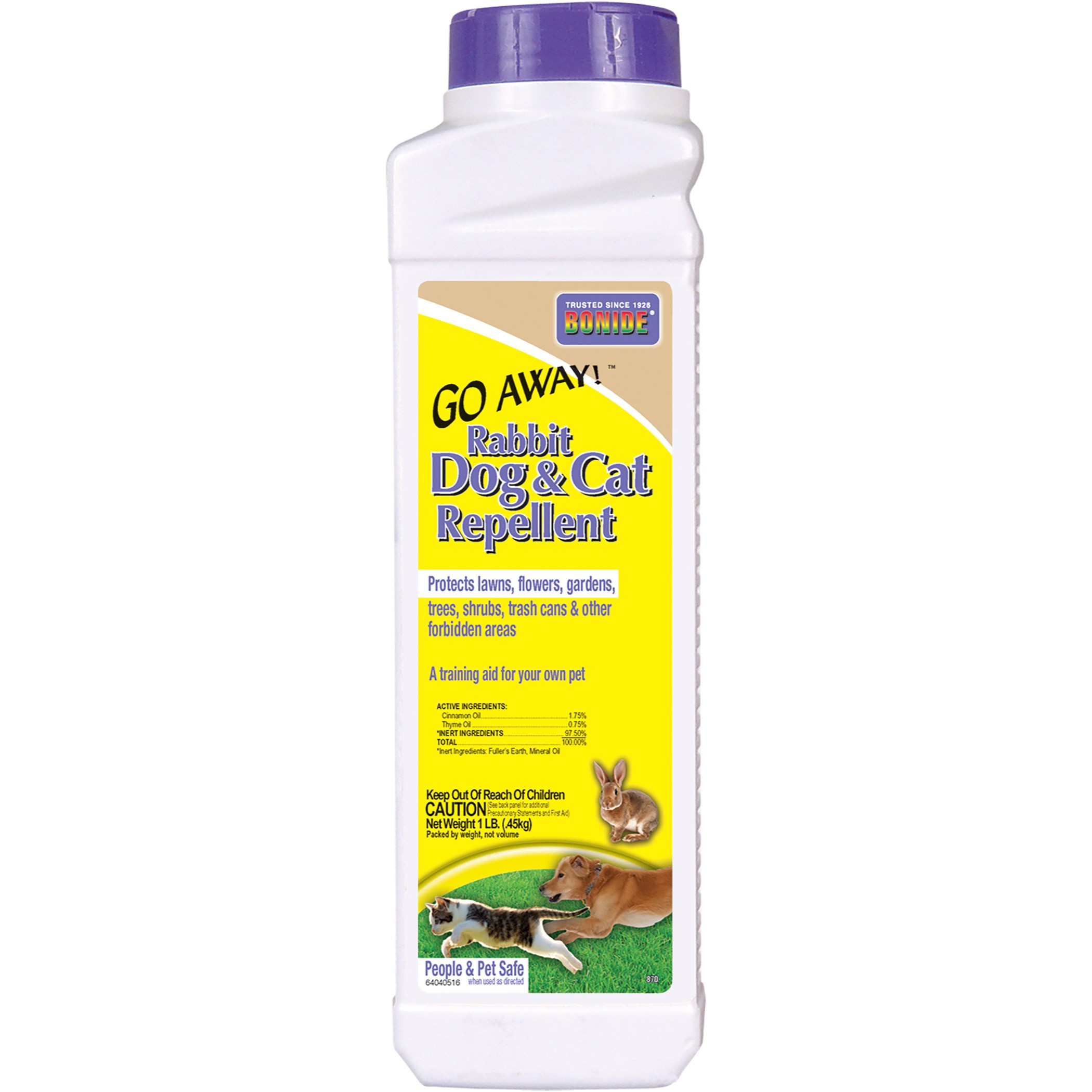 Bonide 1# Go Away Rabbit Dog & Cat Repel — priced per each; minimum 12; multiples of 12