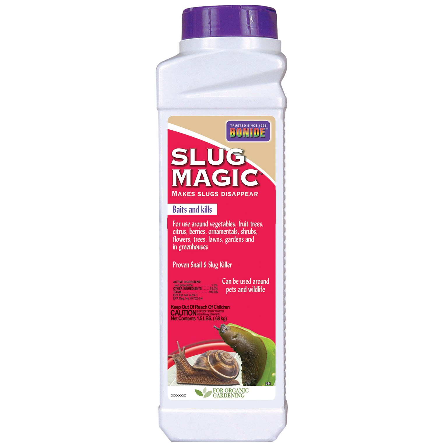 Bonide 24oz Slug Magic Pellets — priced per each; minimum 12; multiples of 12