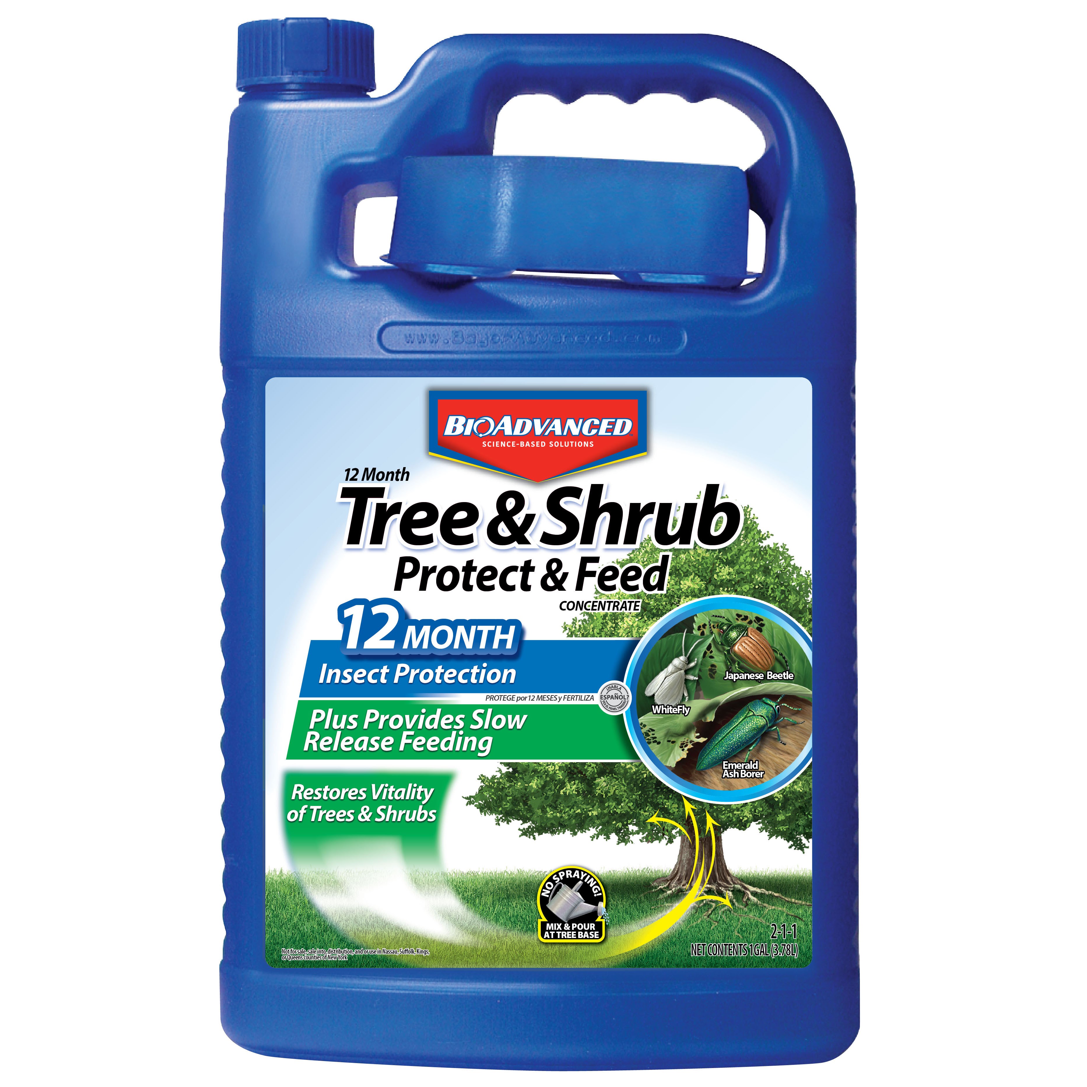 BioAdvanced 1gal 12 Month Tree & Shrub Protect & Feed Concentrate *OK for NY* (Keywords: Bayer )