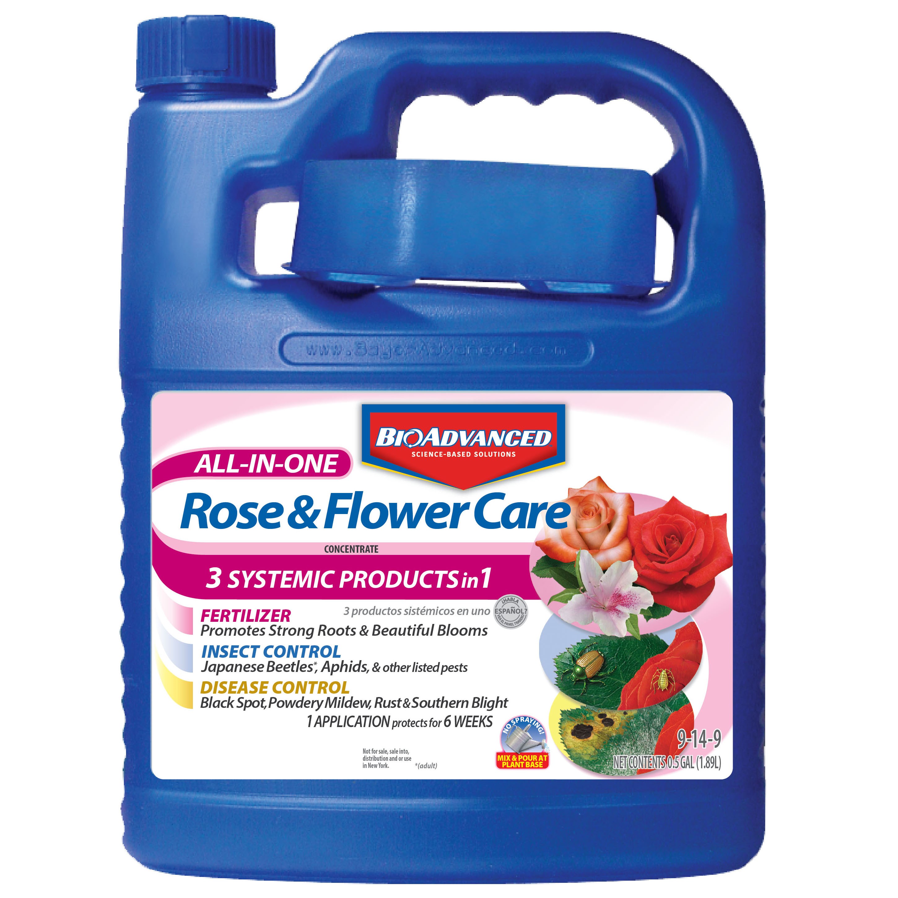 BioAdvanced.5gal All-In-One Rose & Flower Care Concentrate (Keywords: Bayer ) — Single Unit