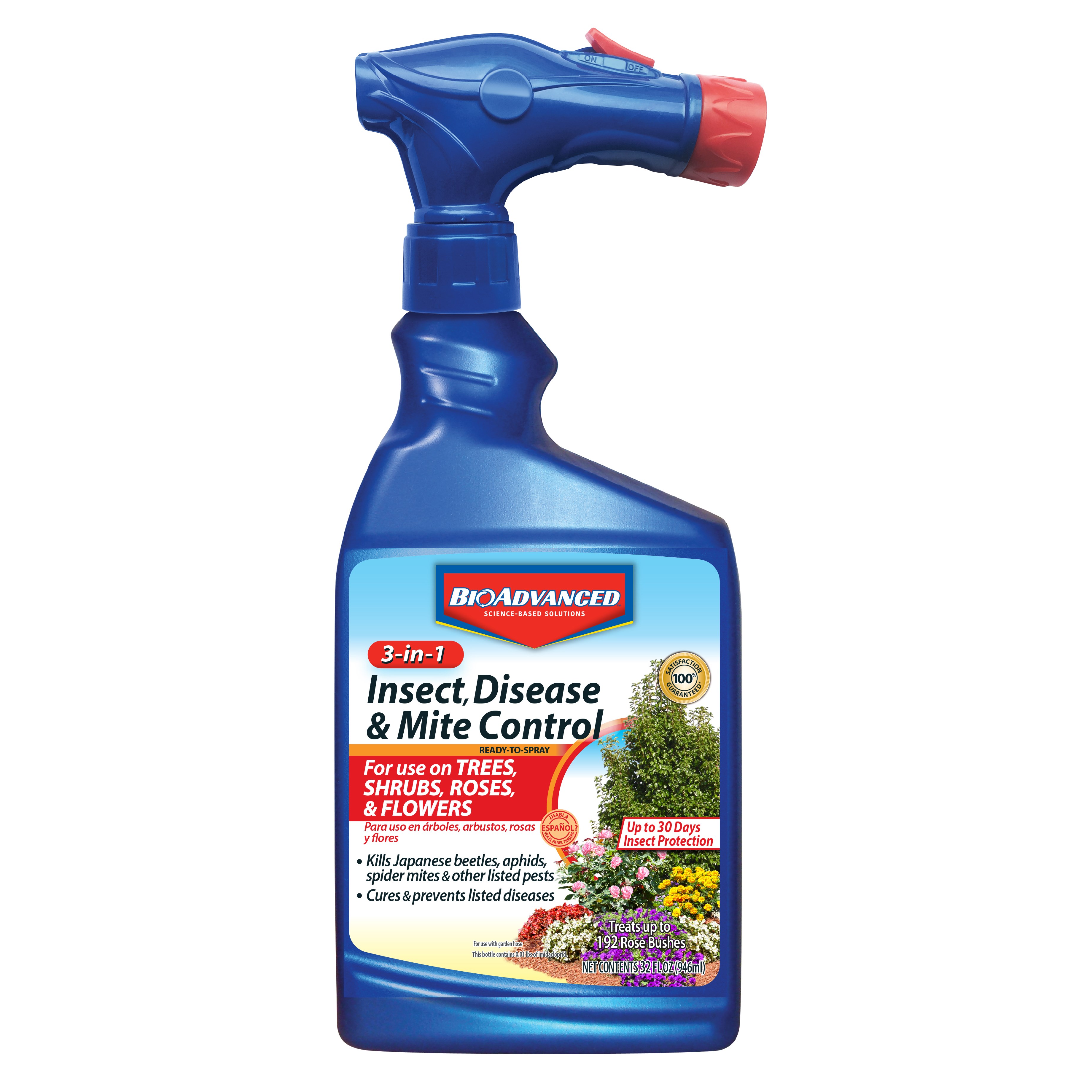 BioAdvanced 32oz 3-In-1 Insect Disease & Mite Control RTS (Keywords: Bayer ) — priced per each; minimum 8; multiples of 8