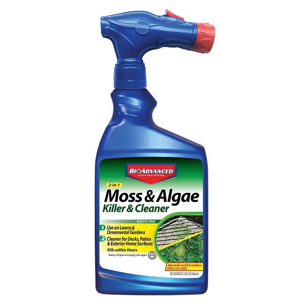 BioAdvanced 32oz 2-In-1 Moss & Algae Killer RTS (Keywords: Bayer ) — priced per each; minimum 8; multiples of 8